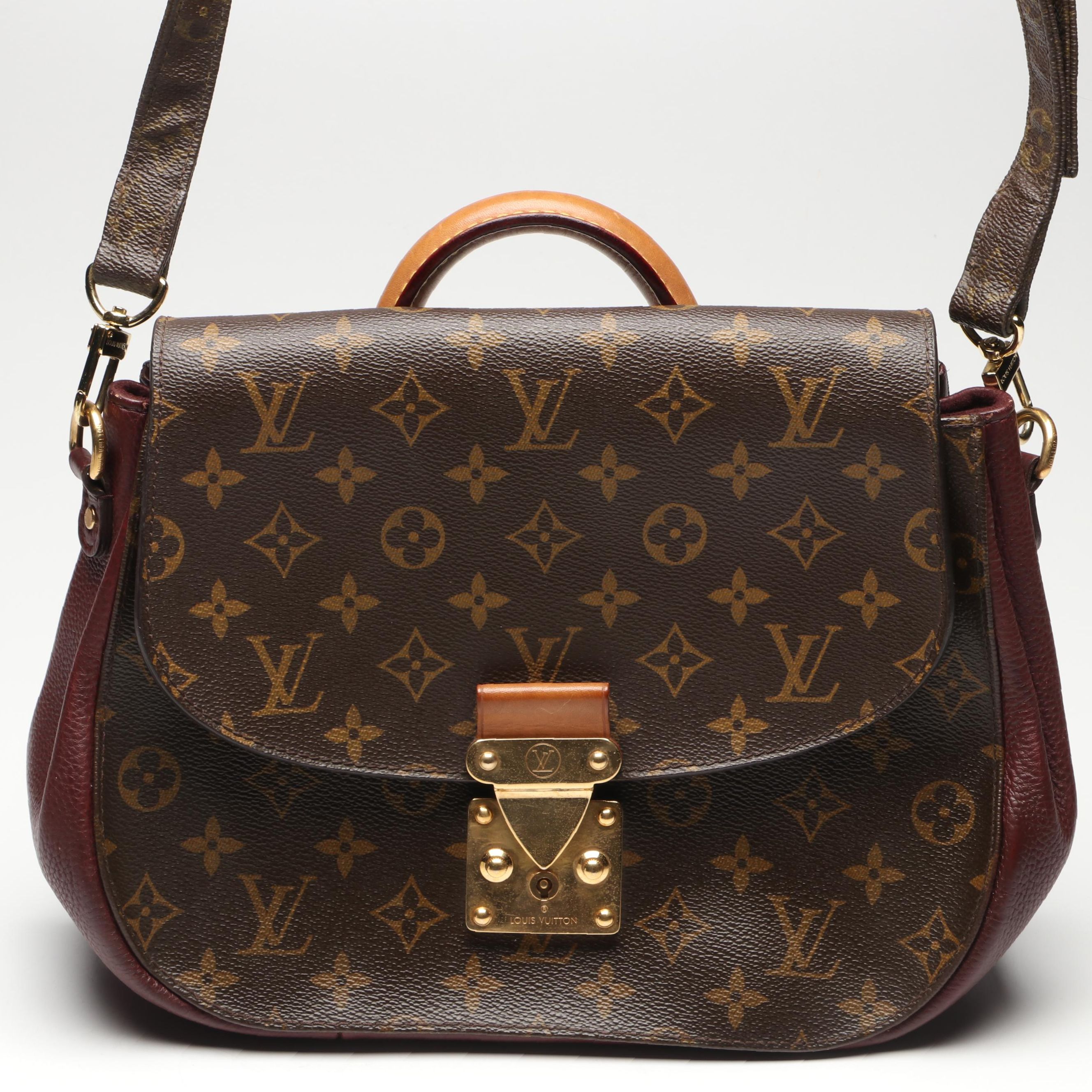 Louis Vuitton Eden MM Bag in Monogram Canvas and Aurore/Vachetta Leather Trim