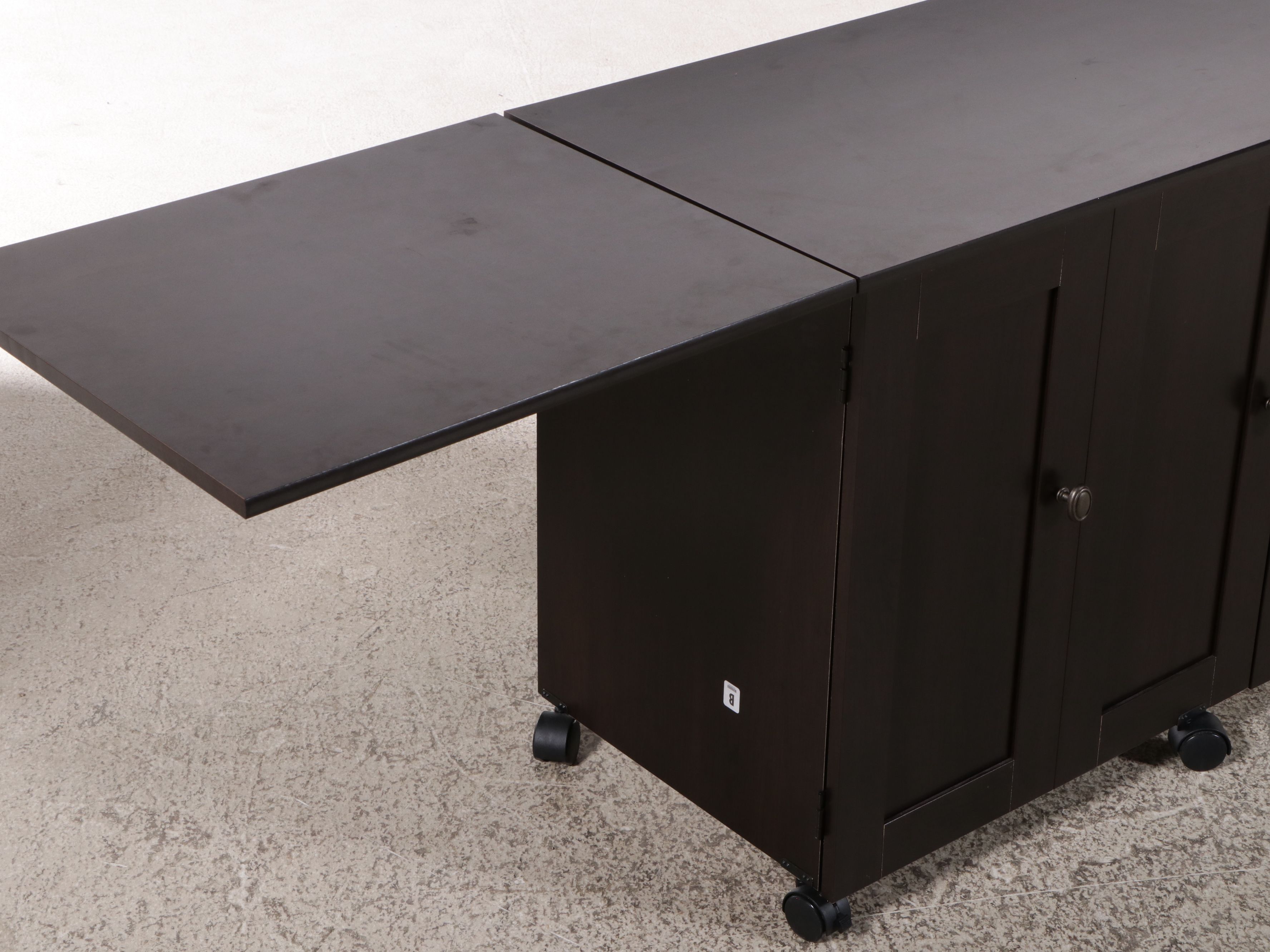 Espresso Finished Wood Sewing Table