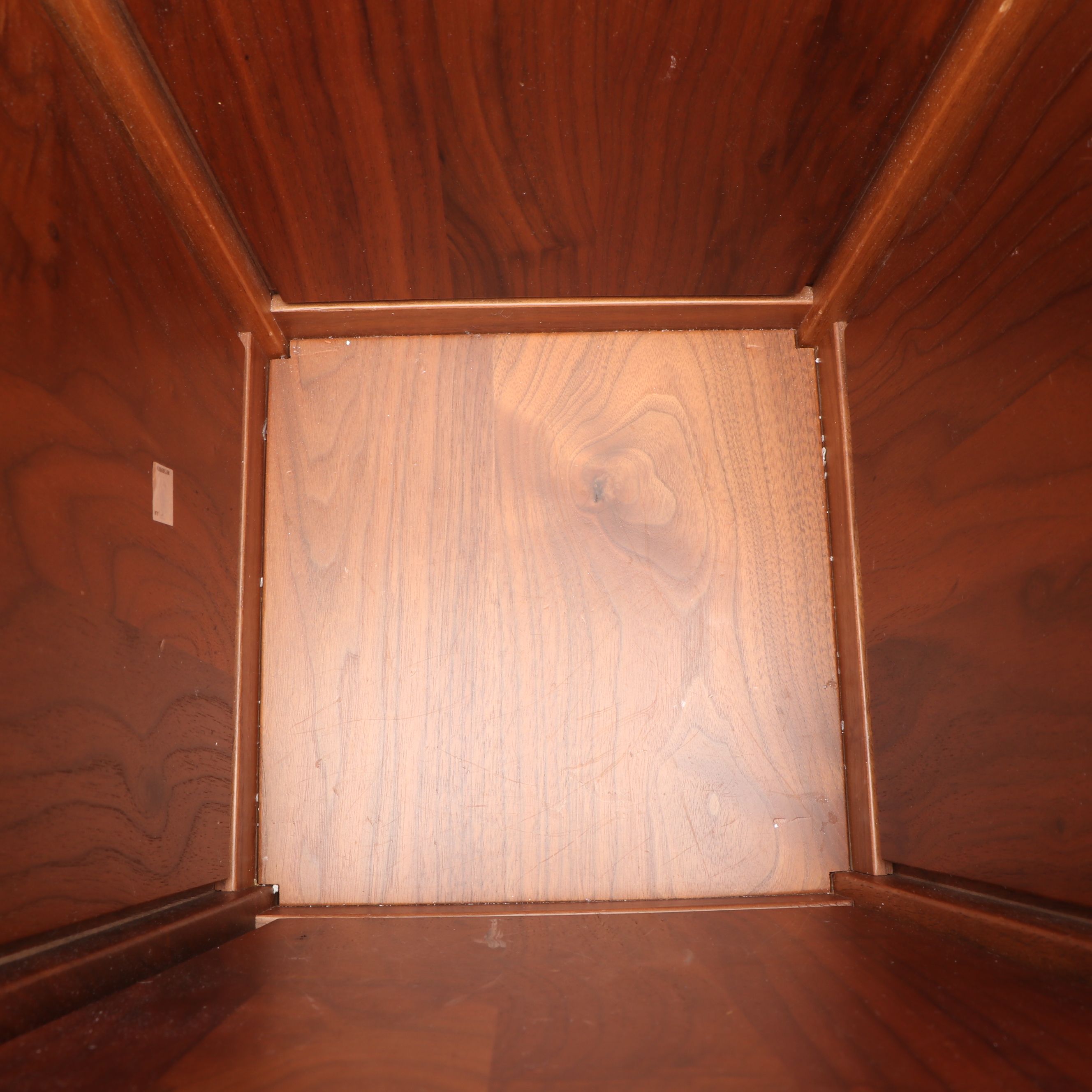 Amish Made Mission Style Walnut Office Trash Bin