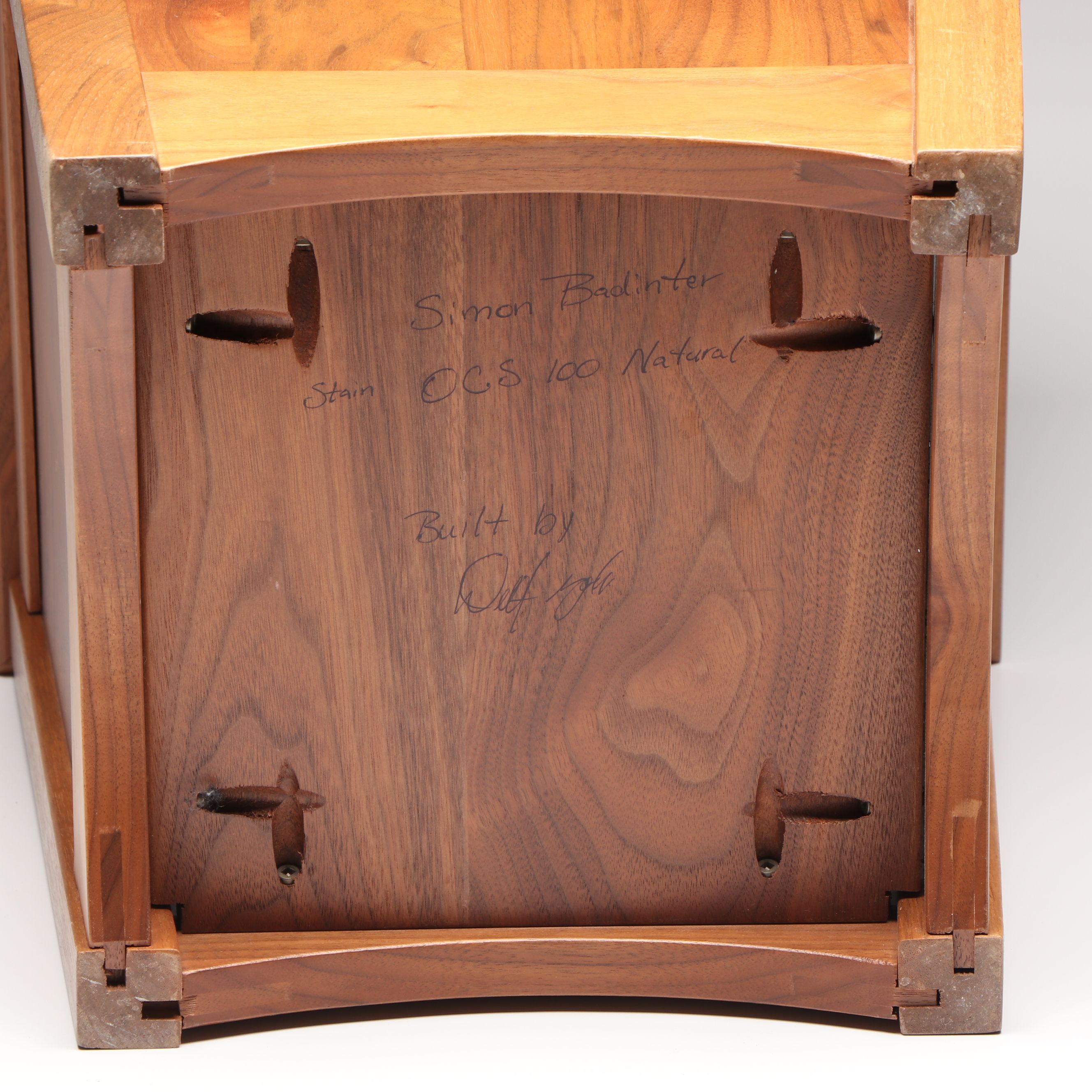 Amish Made Mission Style Walnut Office Trash Bin