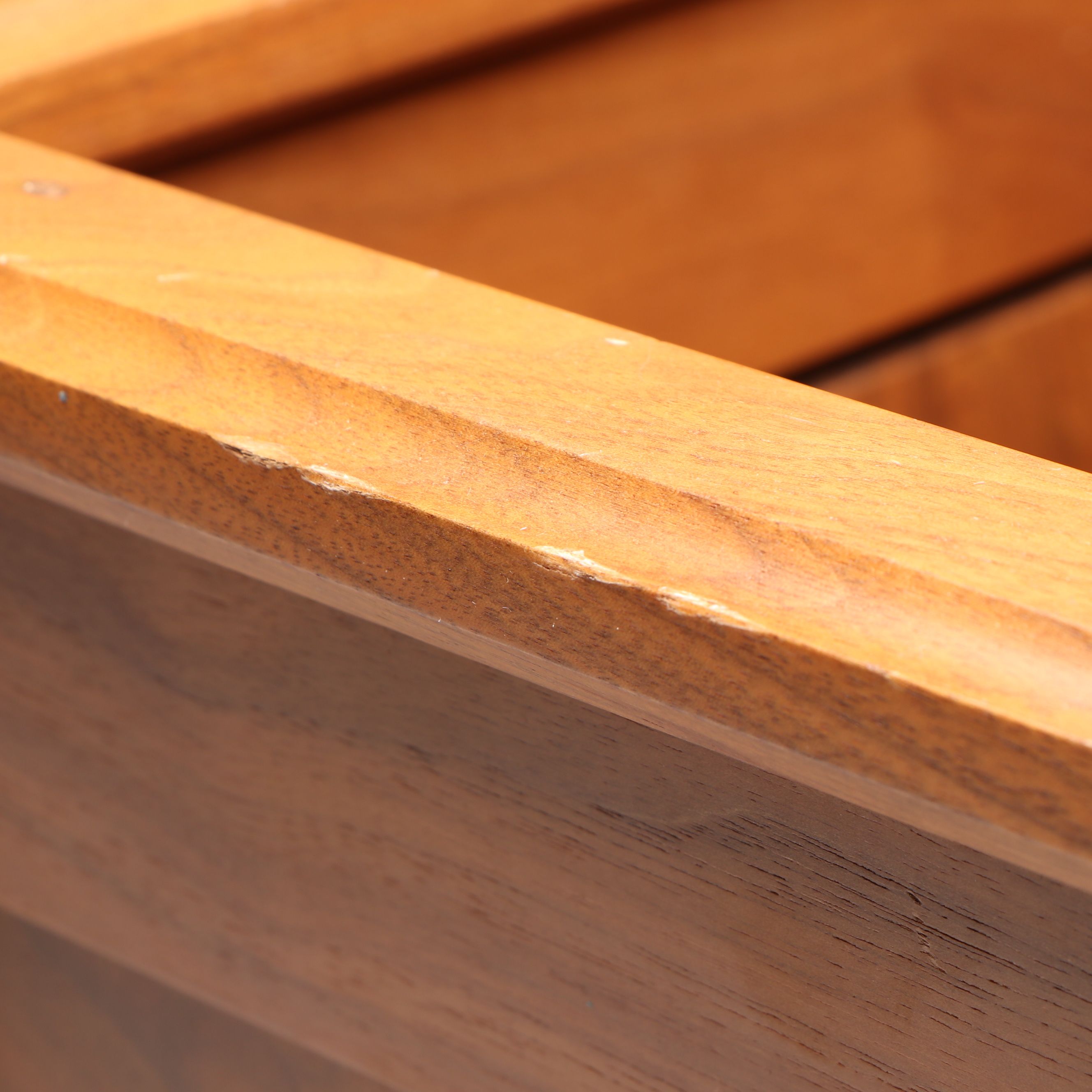 Amish Made Mission Style Walnut Office Trash Bin