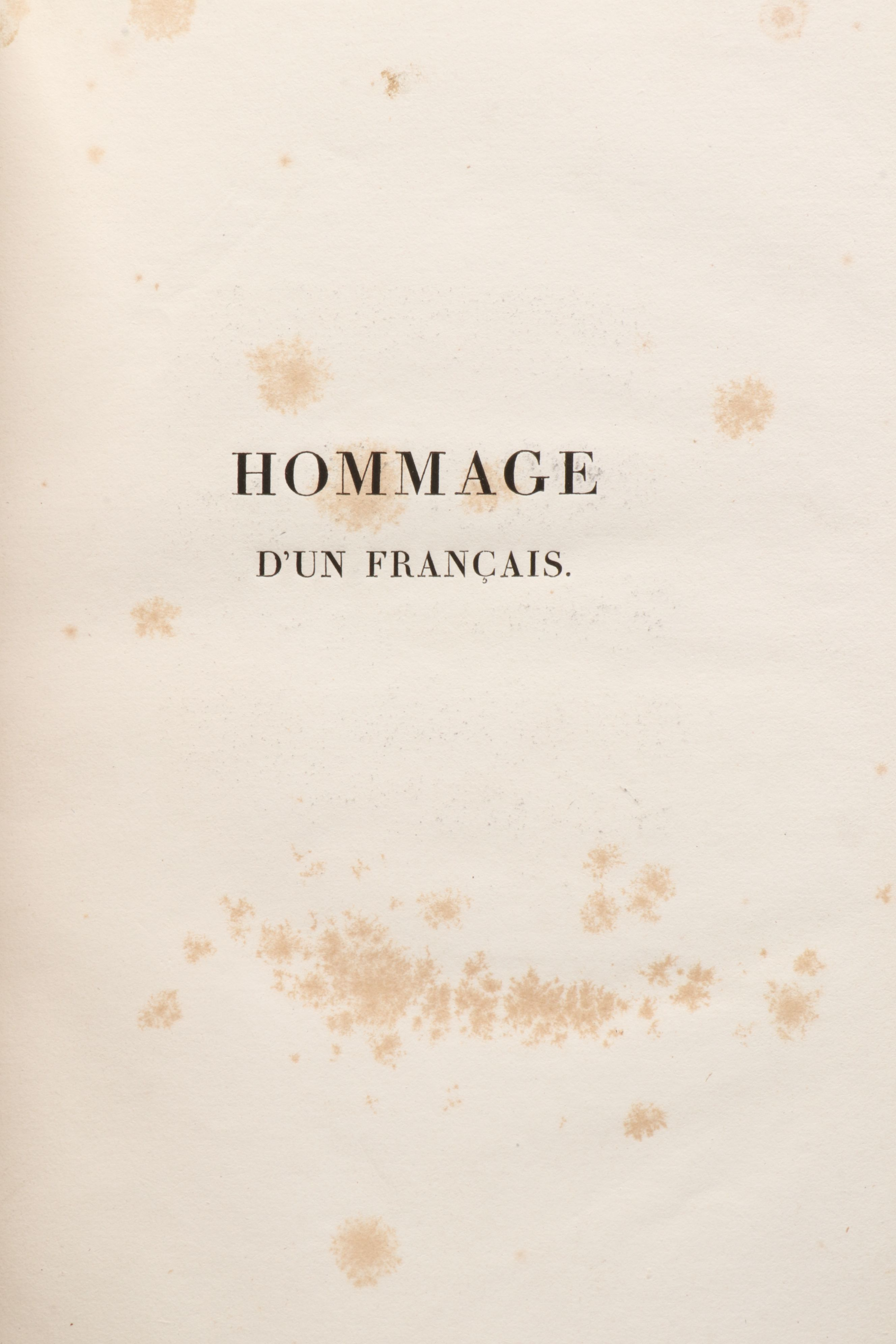 "Hommage d'un français à Sa Majesté le roi de Rome" by Joseph Lingay, 1811