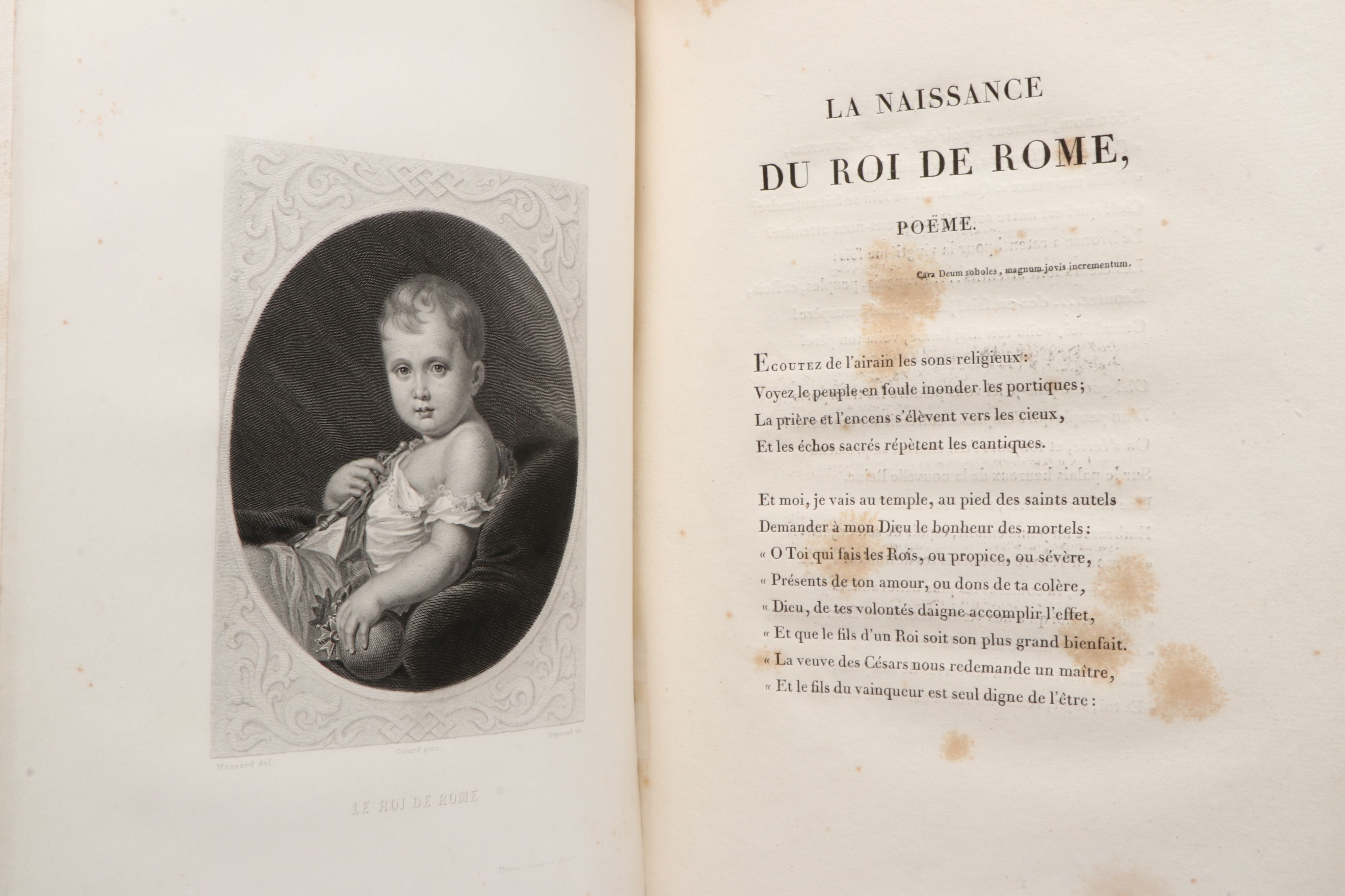 "Hommage d'un français à Sa Majesté le roi de Rome" by Joseph Lingay, 1811