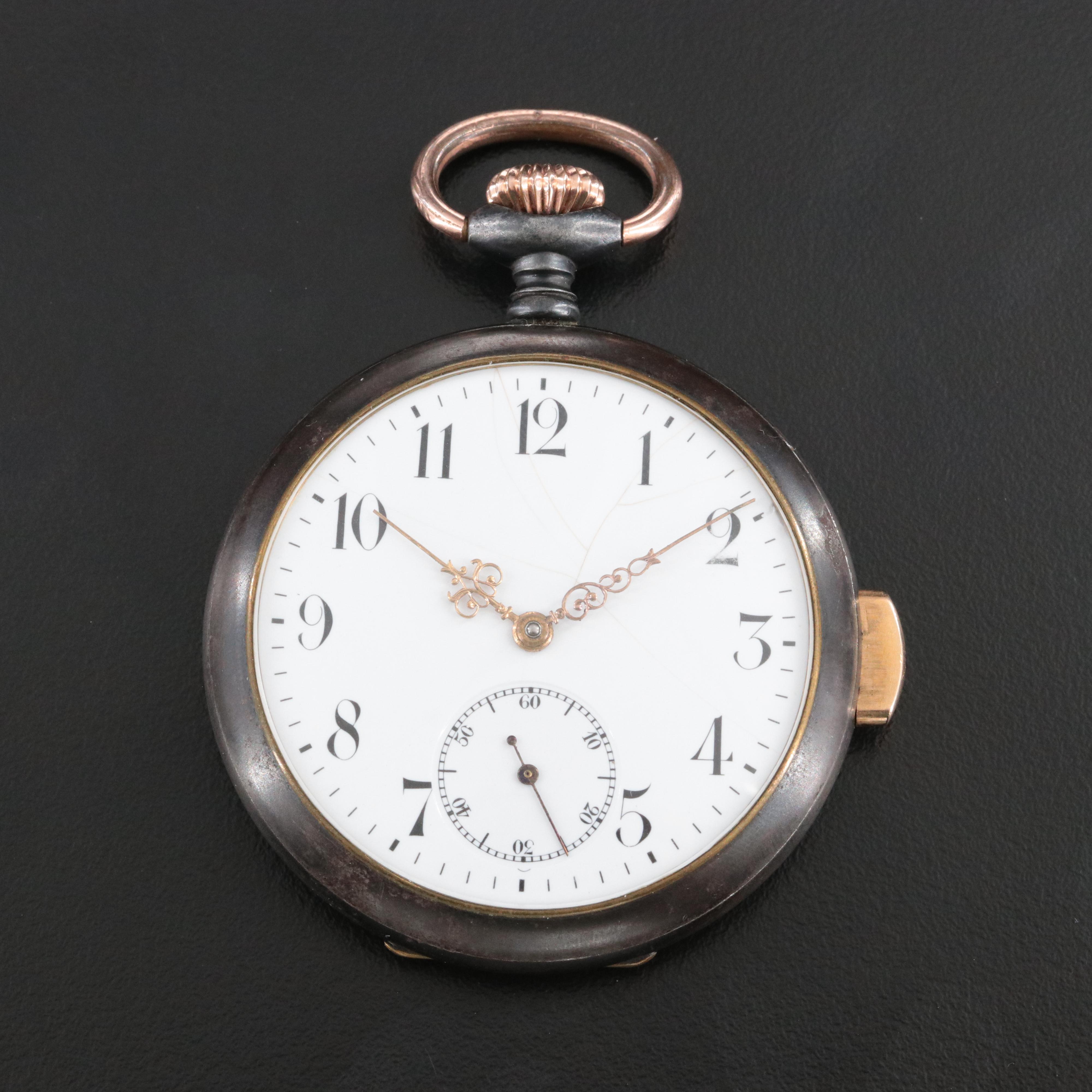 Antique Two Tone Quarter Repeater Pocket Watch