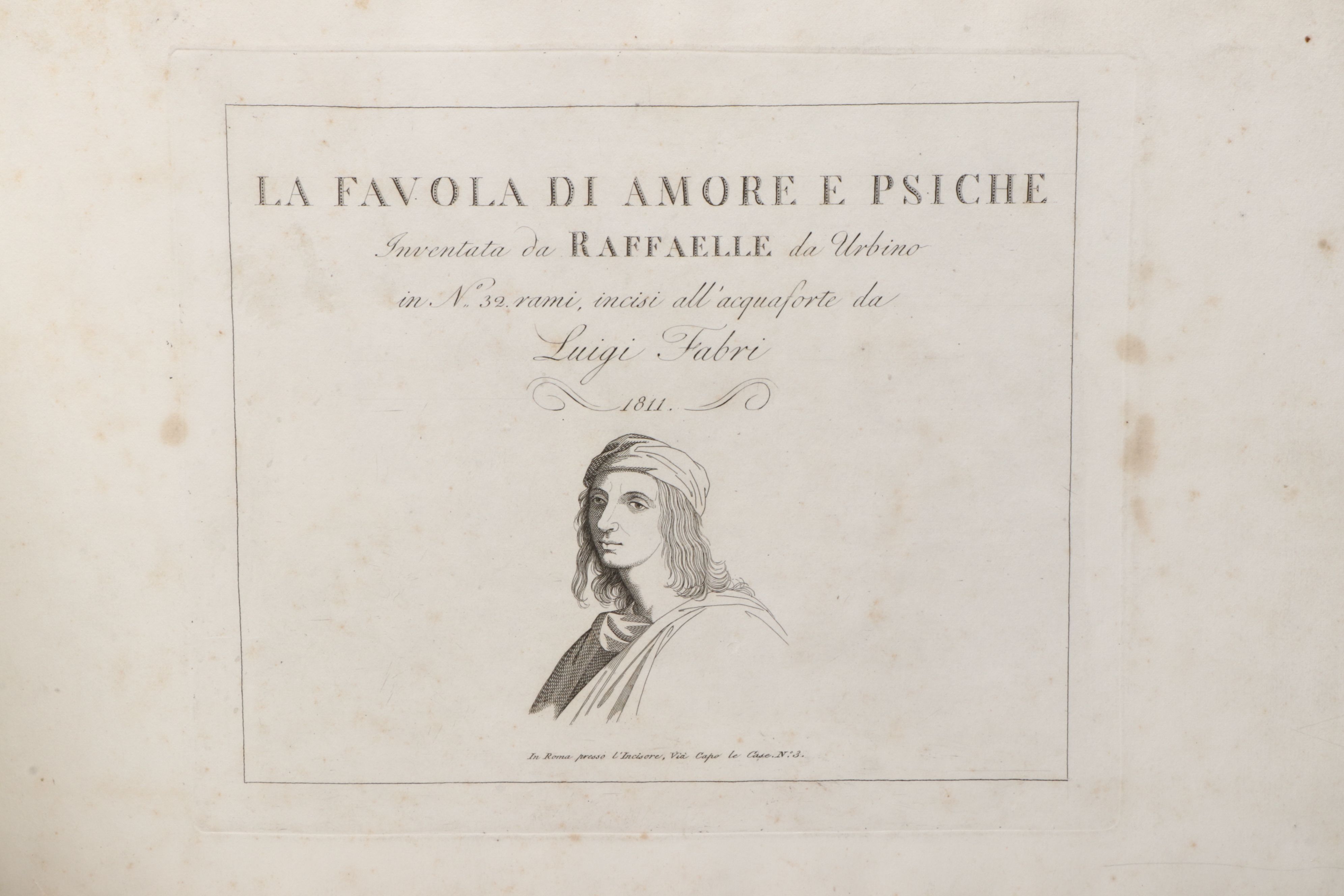 Luigi Fabri Etchings After Raphael "La favola di Amore e Psiche," 1811