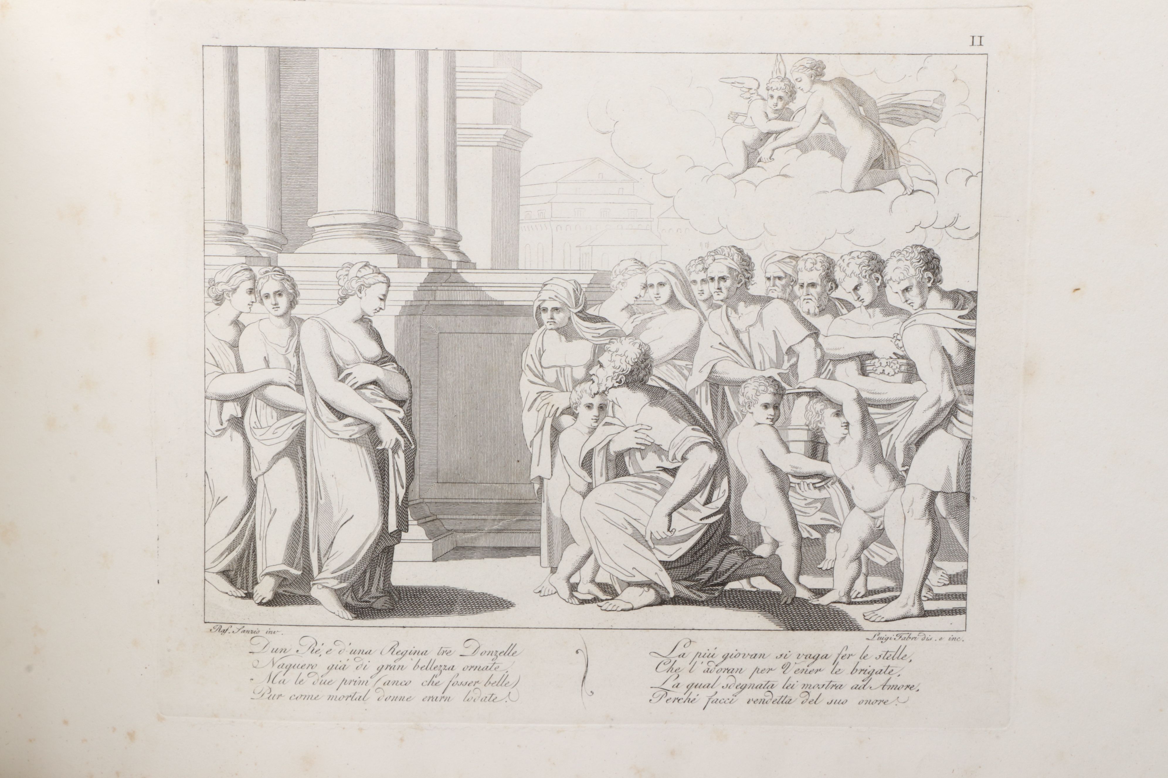 Luigi Fabri Etchings After Raphael "La favola di Amore e Psiche," 1811