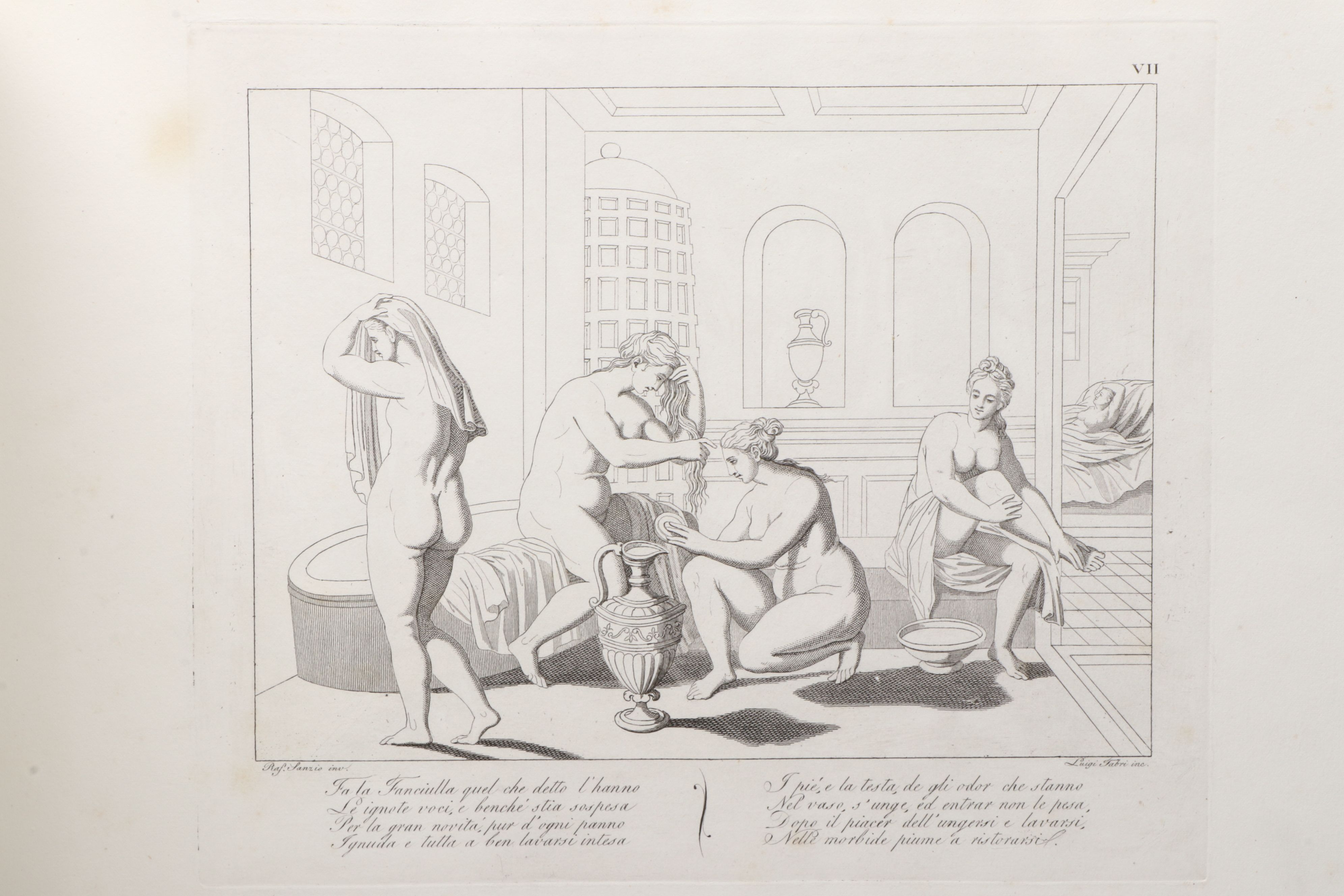 Luigi Fabri Etchings After Raphael "La favola di Amore e Psiche," 1811
