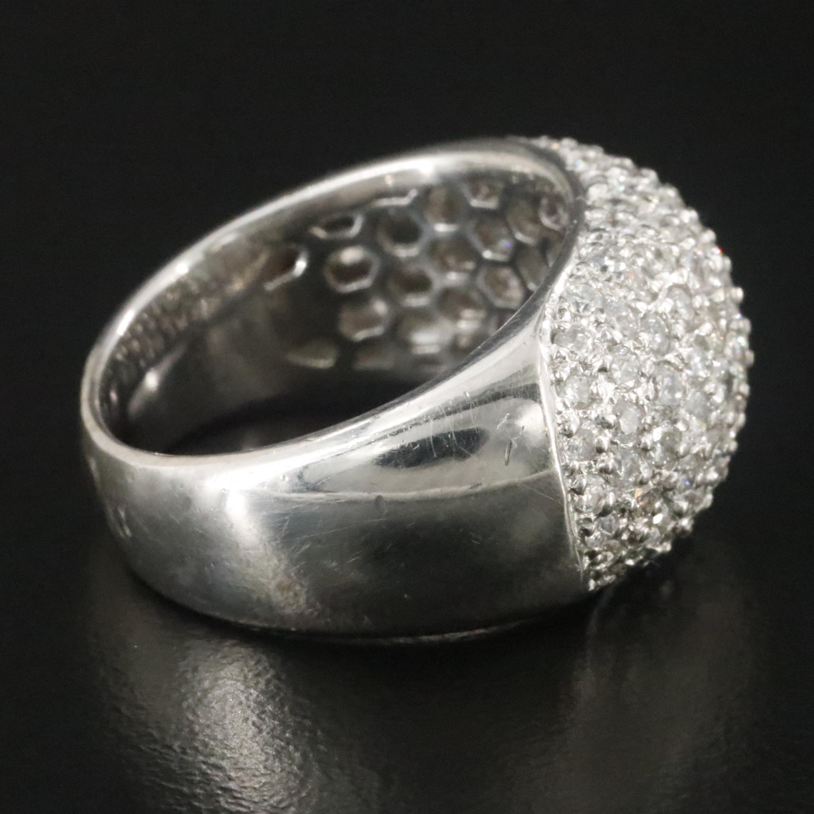 18K 2.02 CTW Pavé Diamond Dome Ring
