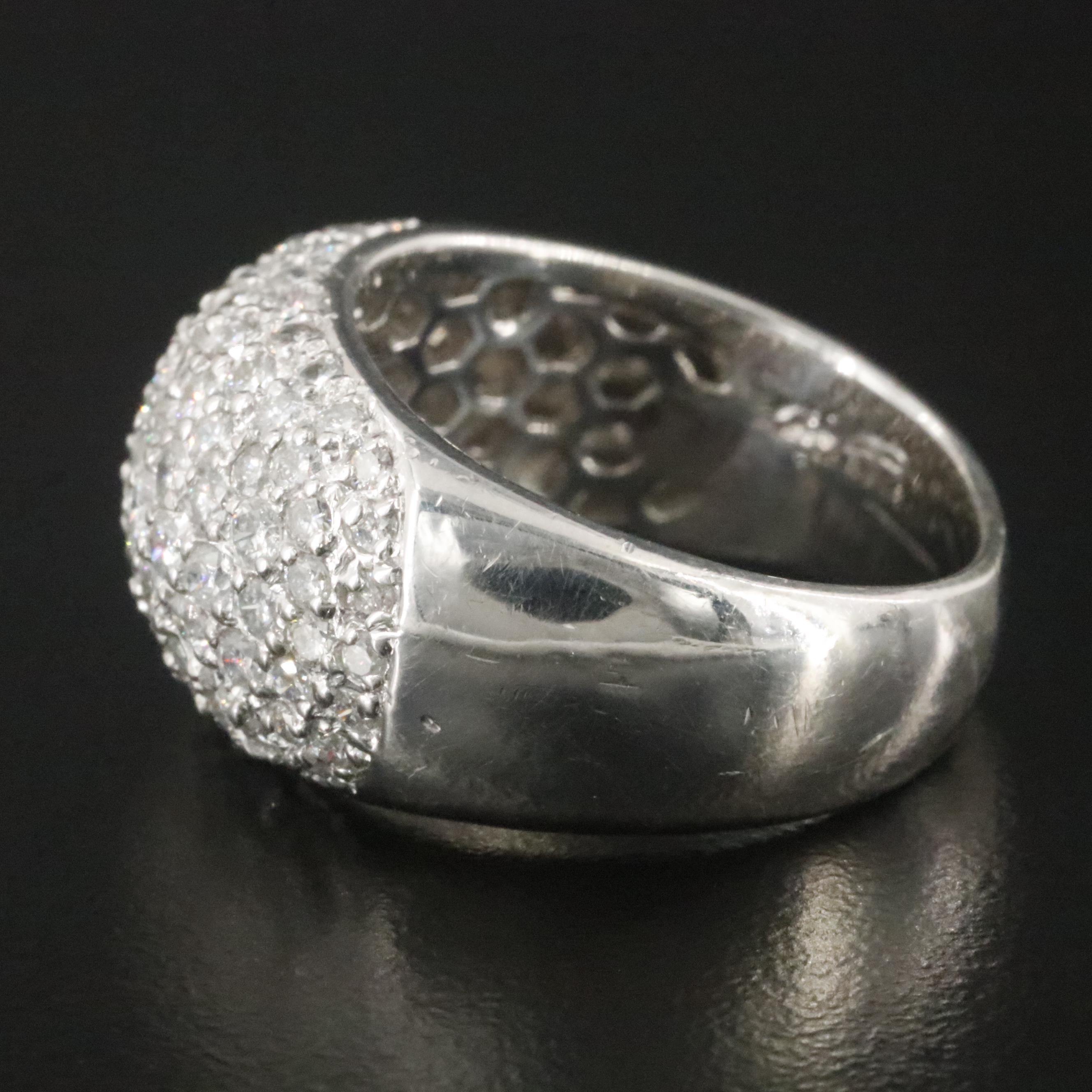 18K 2.02 CTW Pavé Diamond Dome Ring