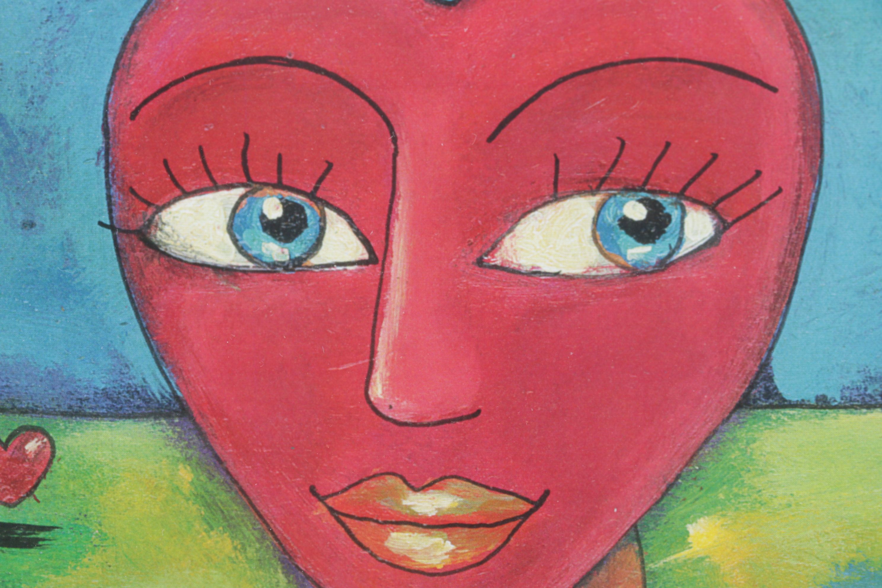 Offset Lithograph After Zbyszek and Tippi Koziol "Walking Heart", 1999