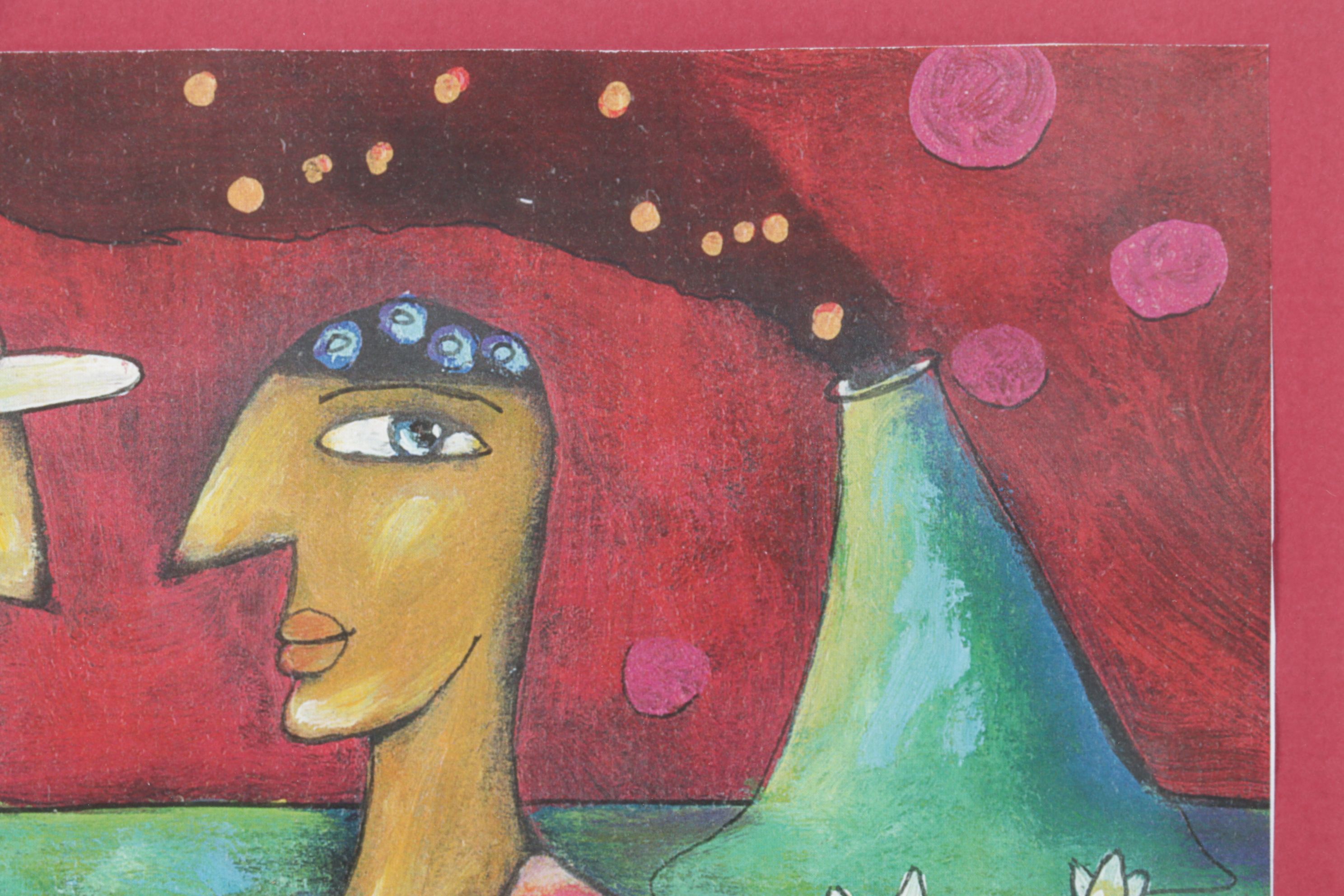 Offset Lithograph After Zbyszek and Tippi Koziol "Love Like a Volcano", 1999