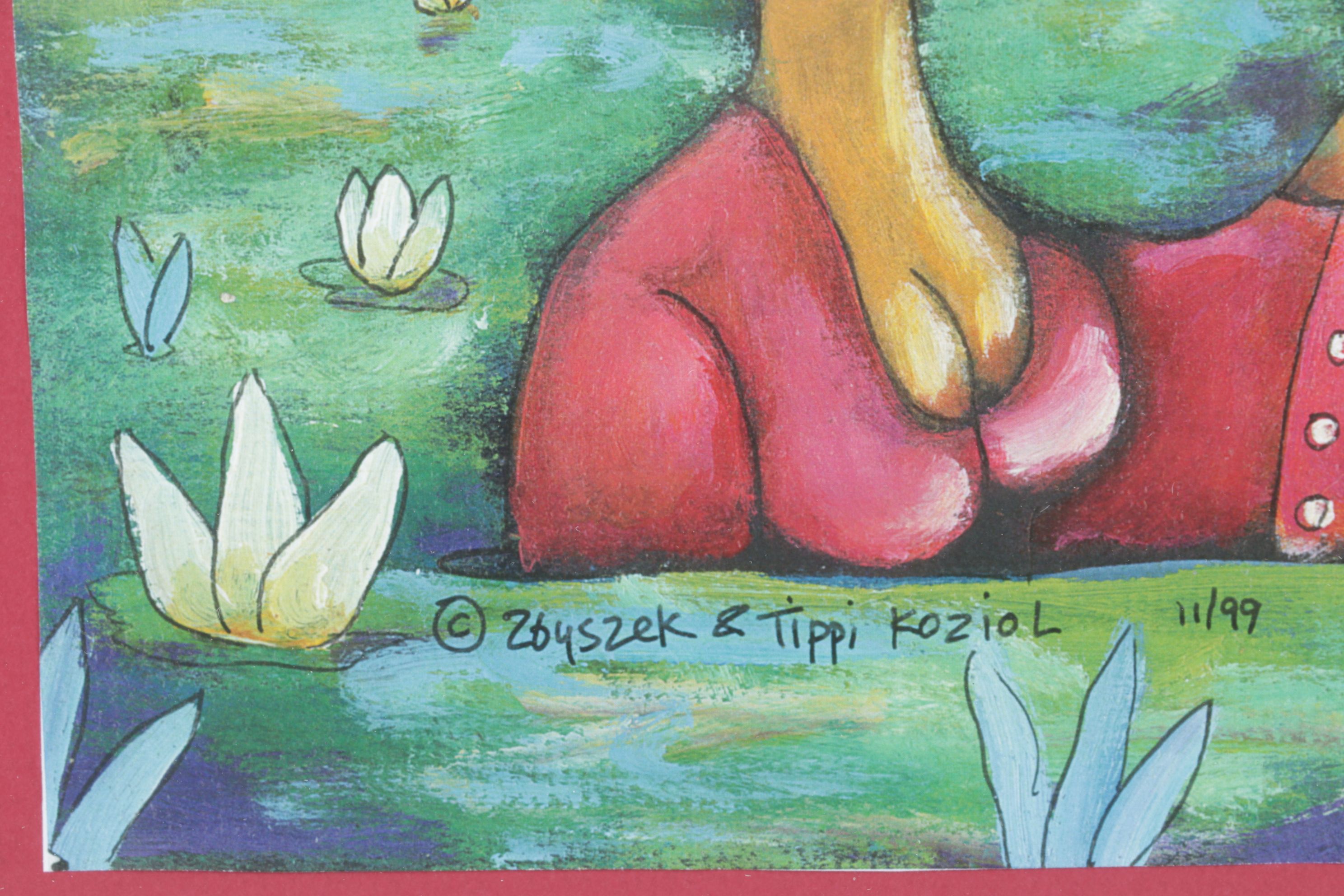 Offset Lithograph After Zbyszek and Tippi Koziol "Love Like a Volcano", 1999