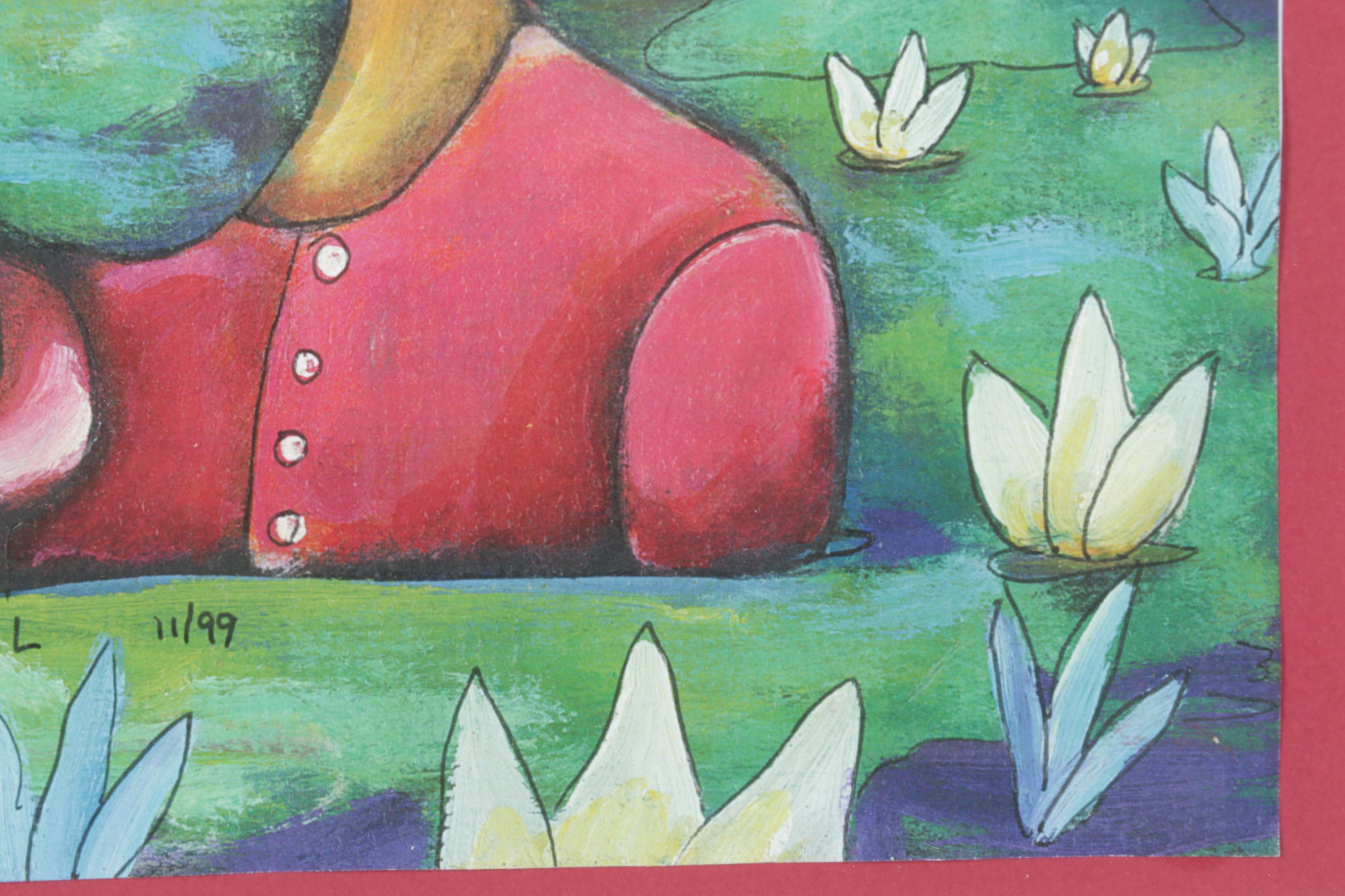 Offset Lithograph After Zbyszek and Tippi Koziol "Love Like a Volcano", 1999