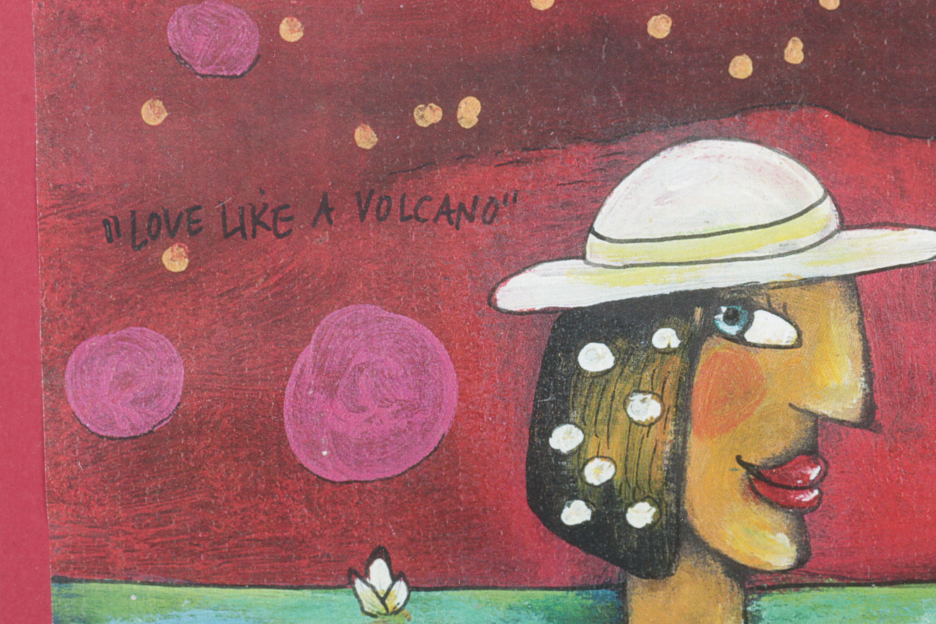Offset Lithograph After Zbyszek and Tippi Koziol "Love Like a Volcano", 1999