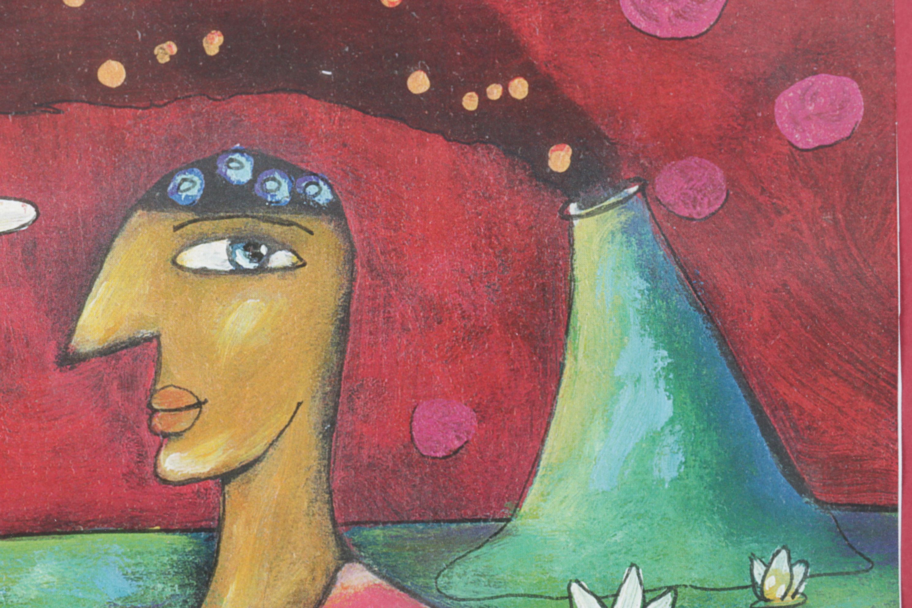 Offset Lithograph After Zbyszek and Tippi Koziol "Love Like a Volcano", 1999