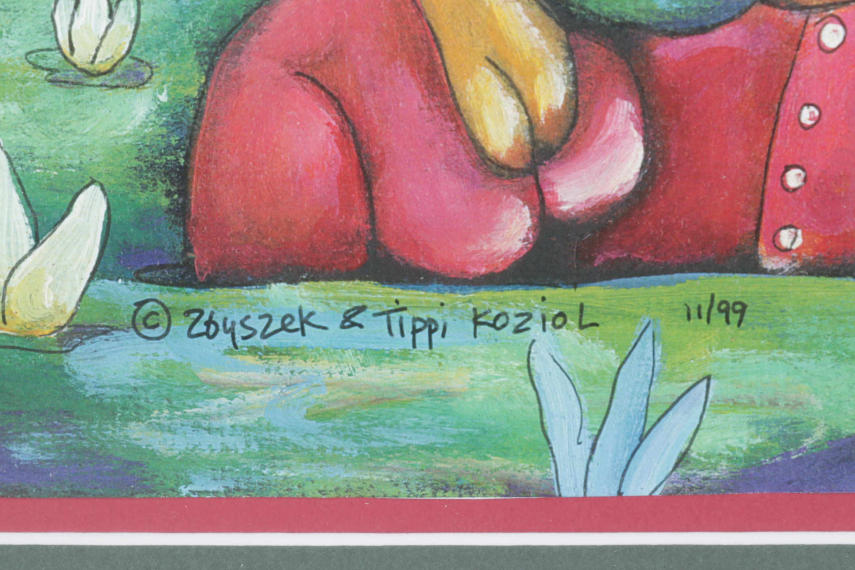 Offset Lithograph After Zbyszek and Tippi Koziol "Love Like a Volcano", 1999