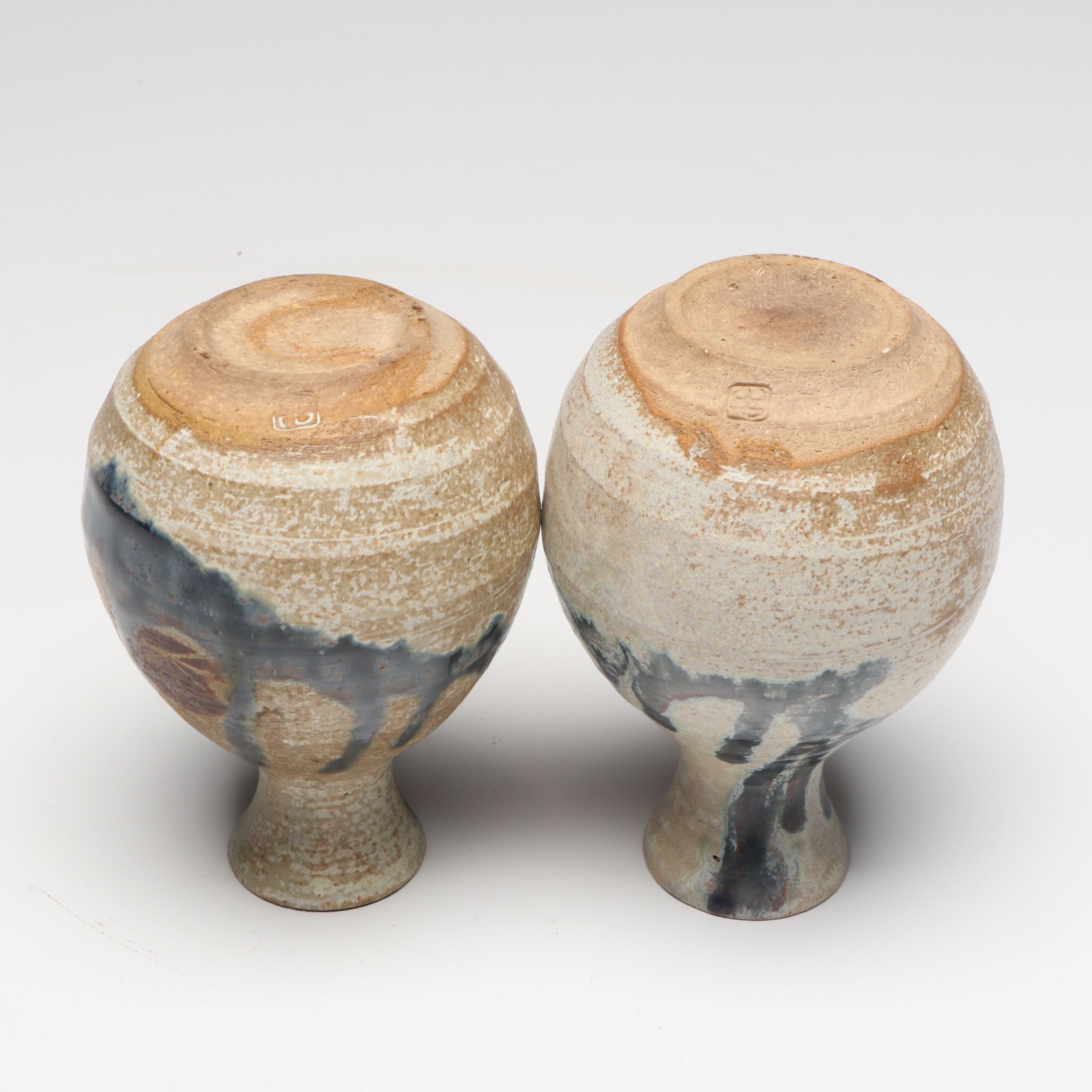 Blown Glass Scavo Jug and Bowl with Art Pottery Vases and Chinese Carving