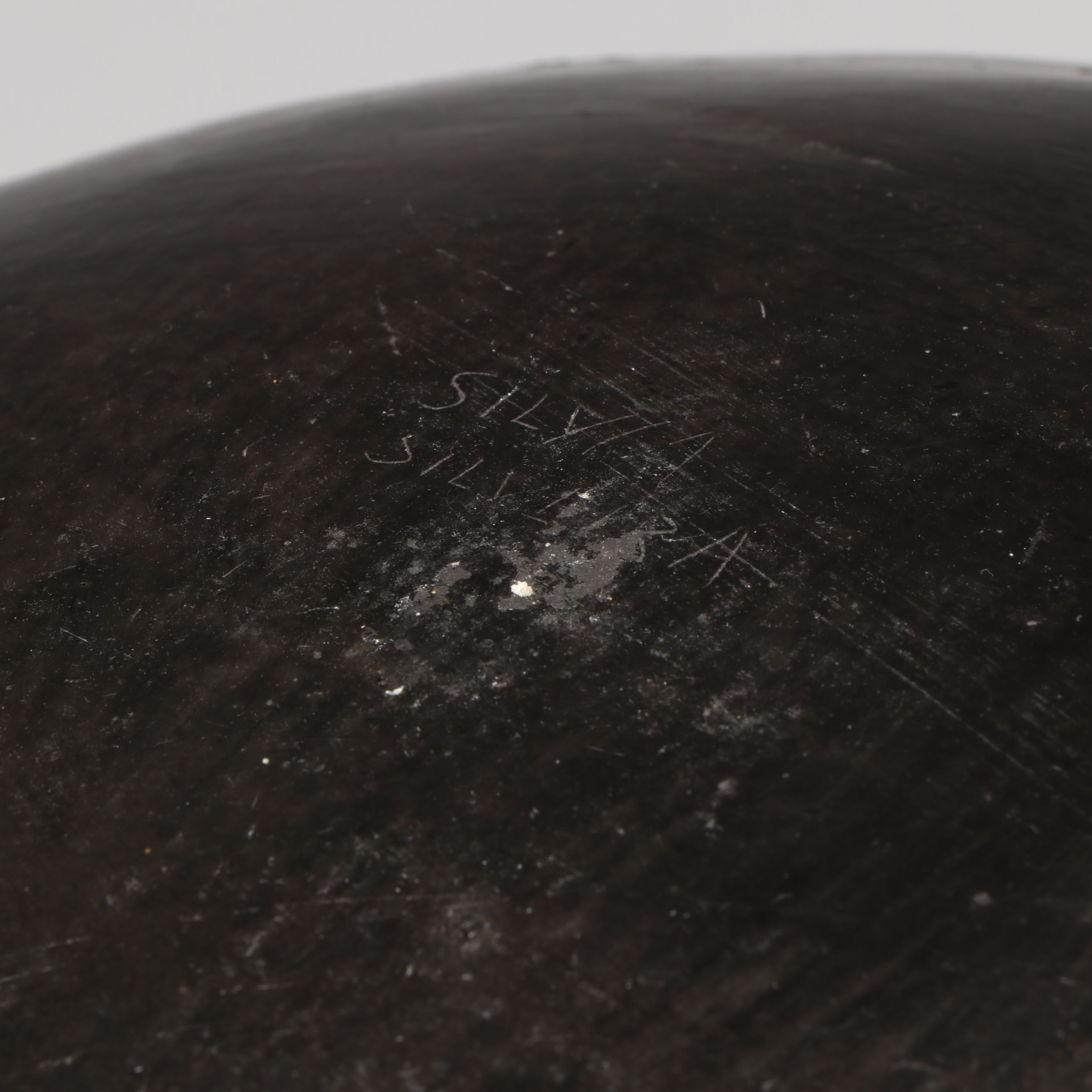 Silvia Silveira Mata Ortiz Pottery Blackware Vase, Mid-20th Century