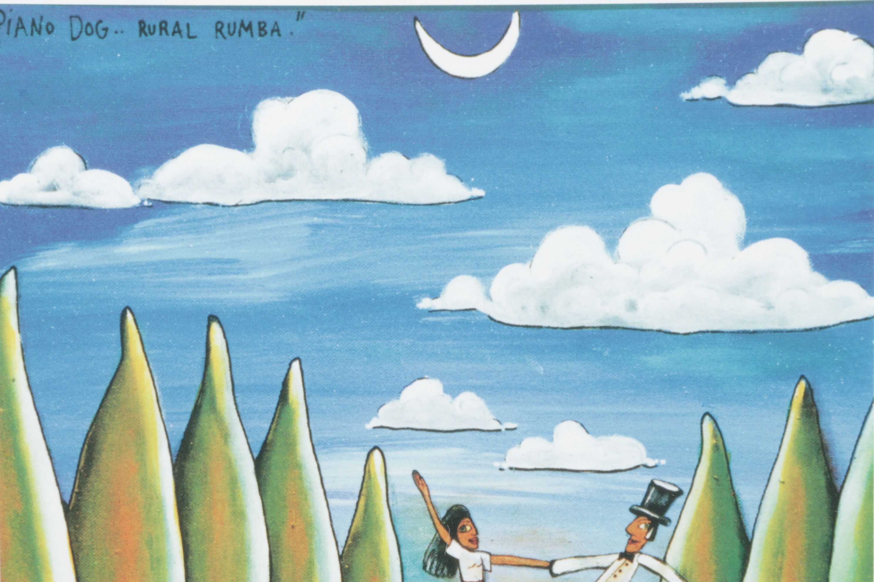 Offset Lithograph After Zbyszek & Tippi Koziol "Piano Dog - Rural Rumba"