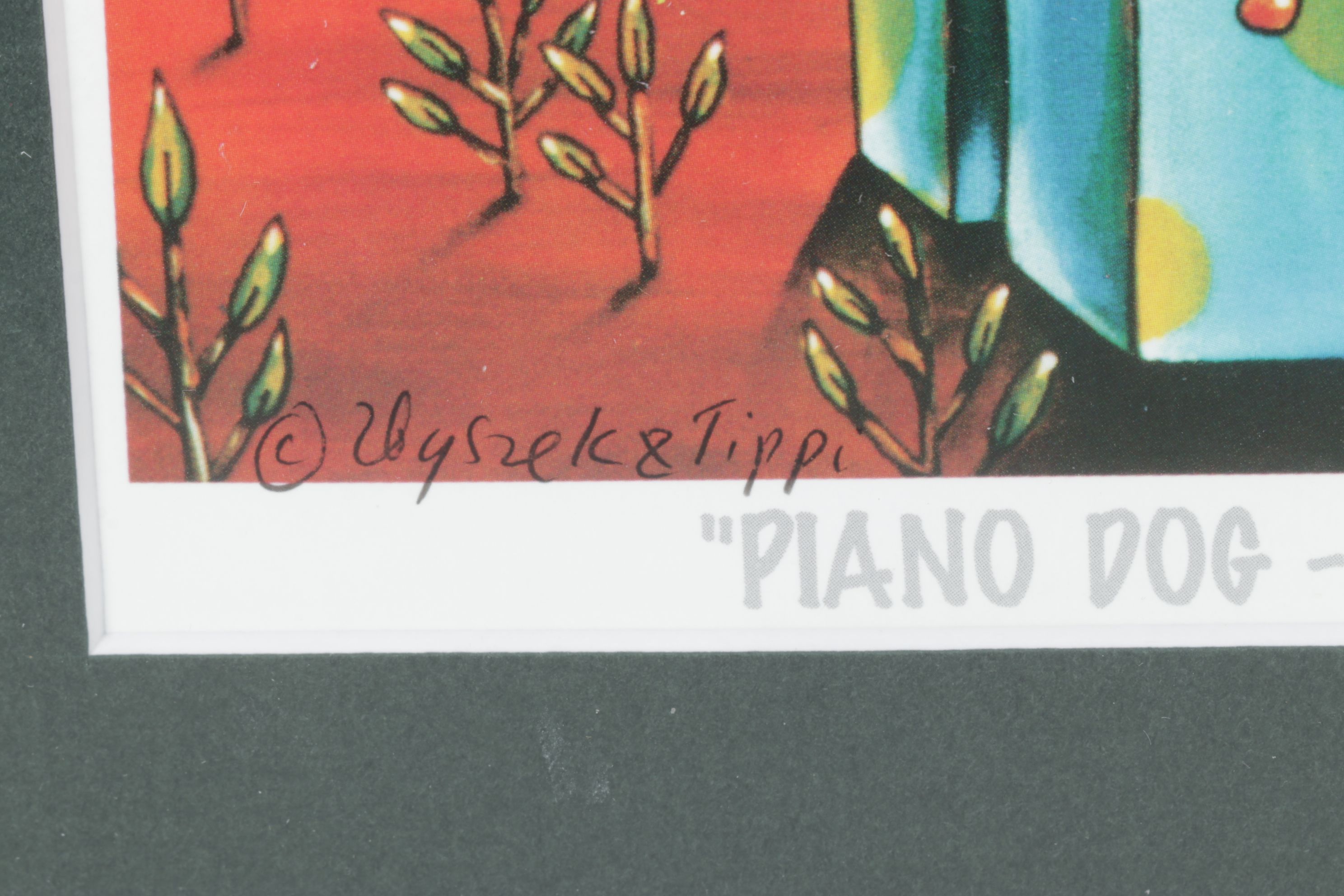 Offset Lithograph After Zbyszek & Tippi Koziol "Piano Dog - Rural Rumba"