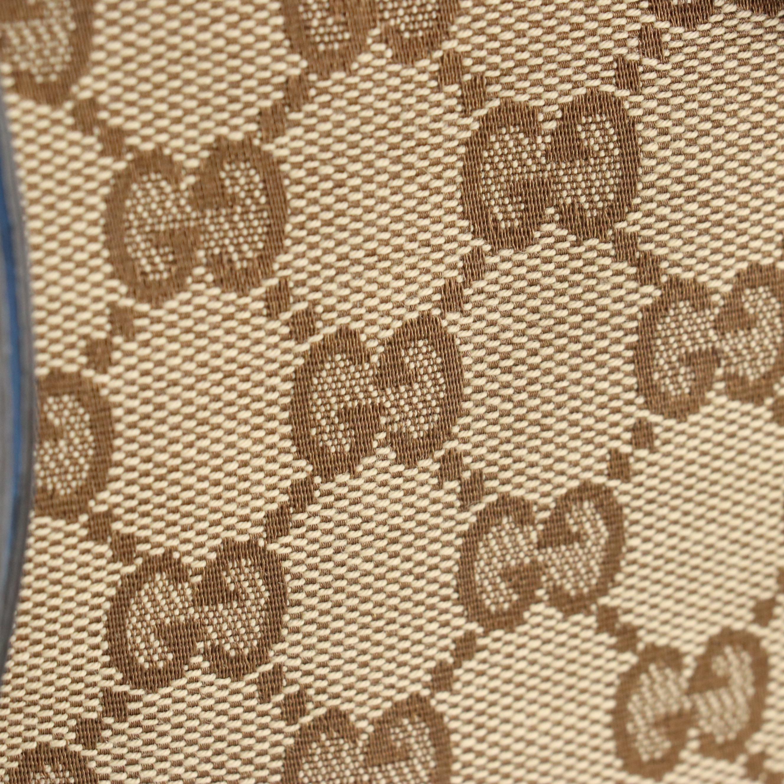 Gucci Bree Small Satchel in GG Canvas with Leather Trim