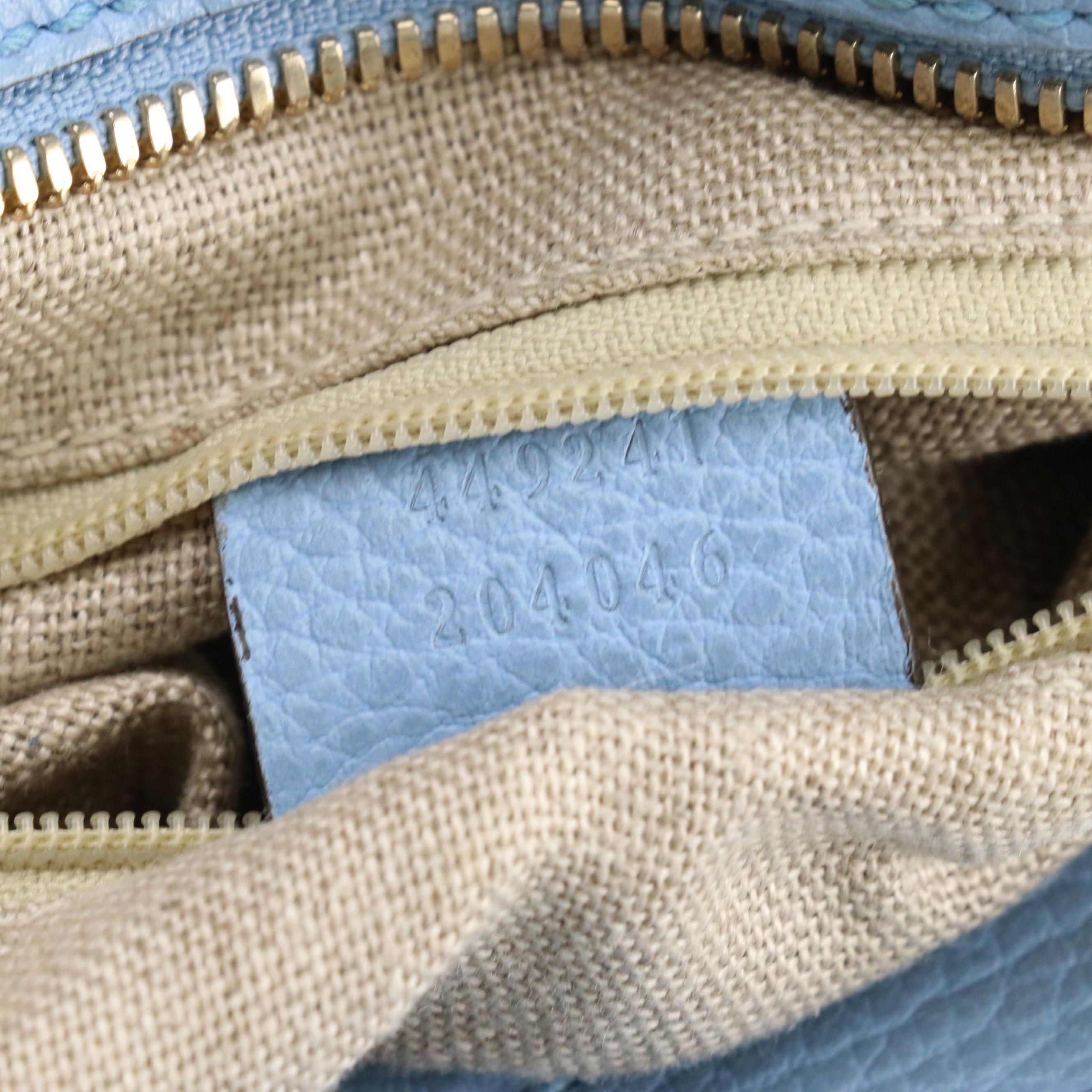 Gucci Bree Small Satchel in GG Canvas with Leather Trim