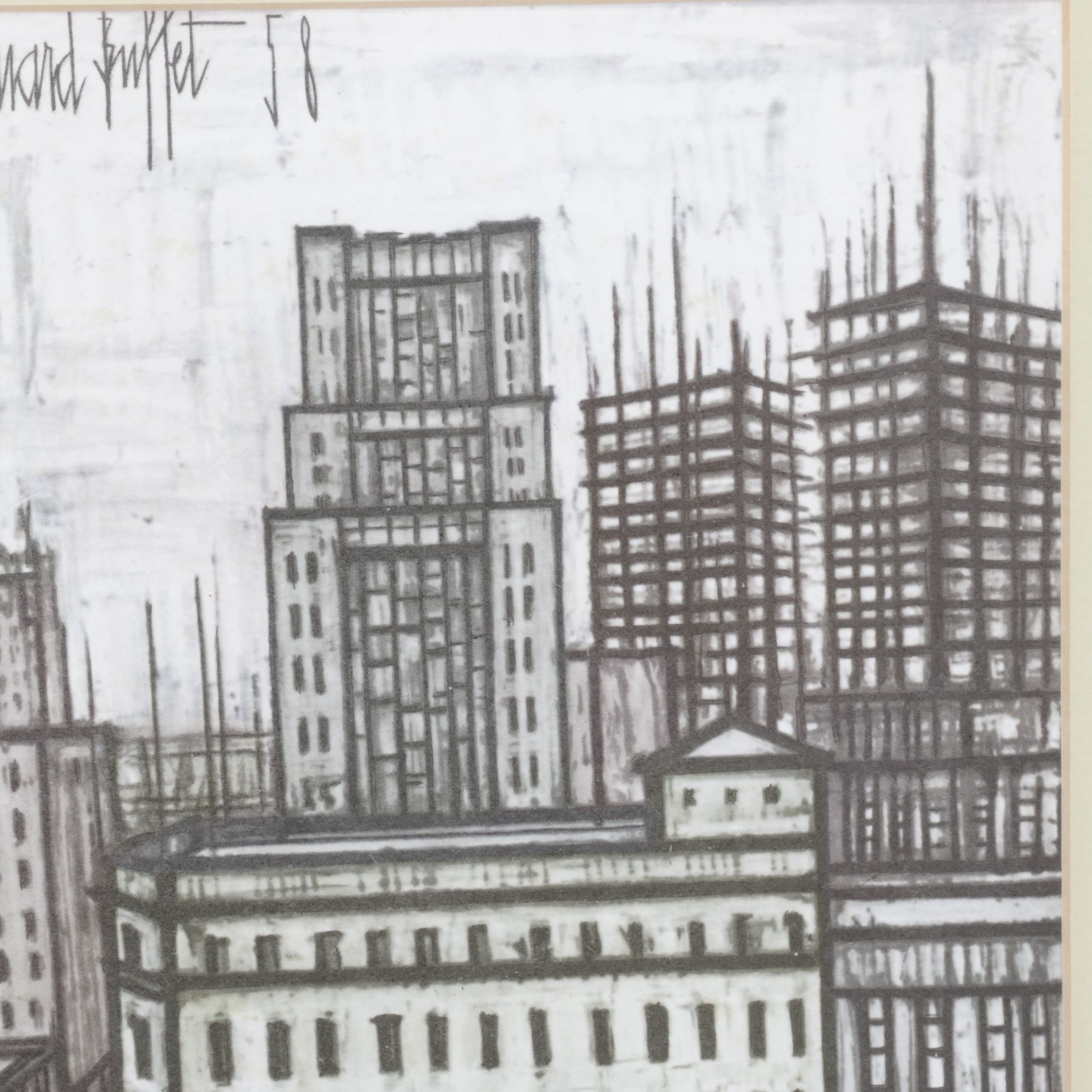 Offset Lithograph After Bernard Buffet "Dallas", 1958