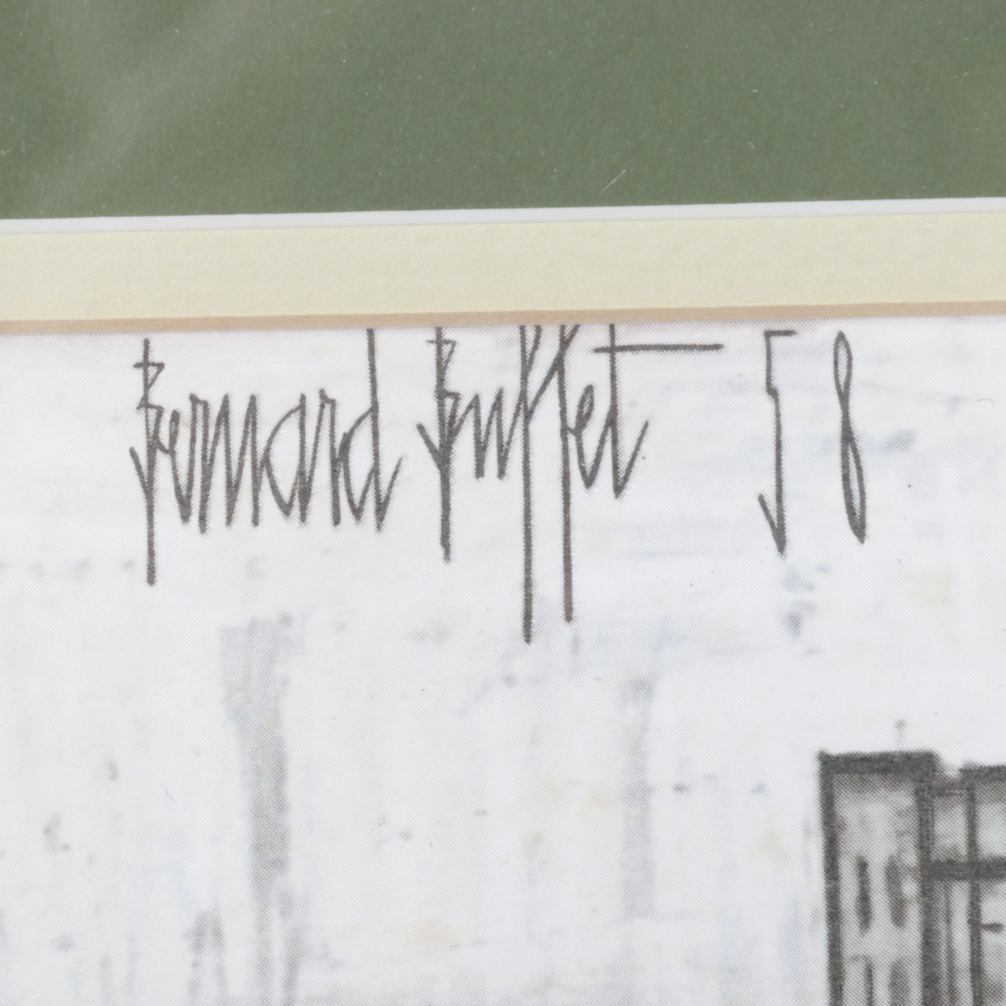 Offset Lithograph After Bernard Buffet "Dallas", 1958