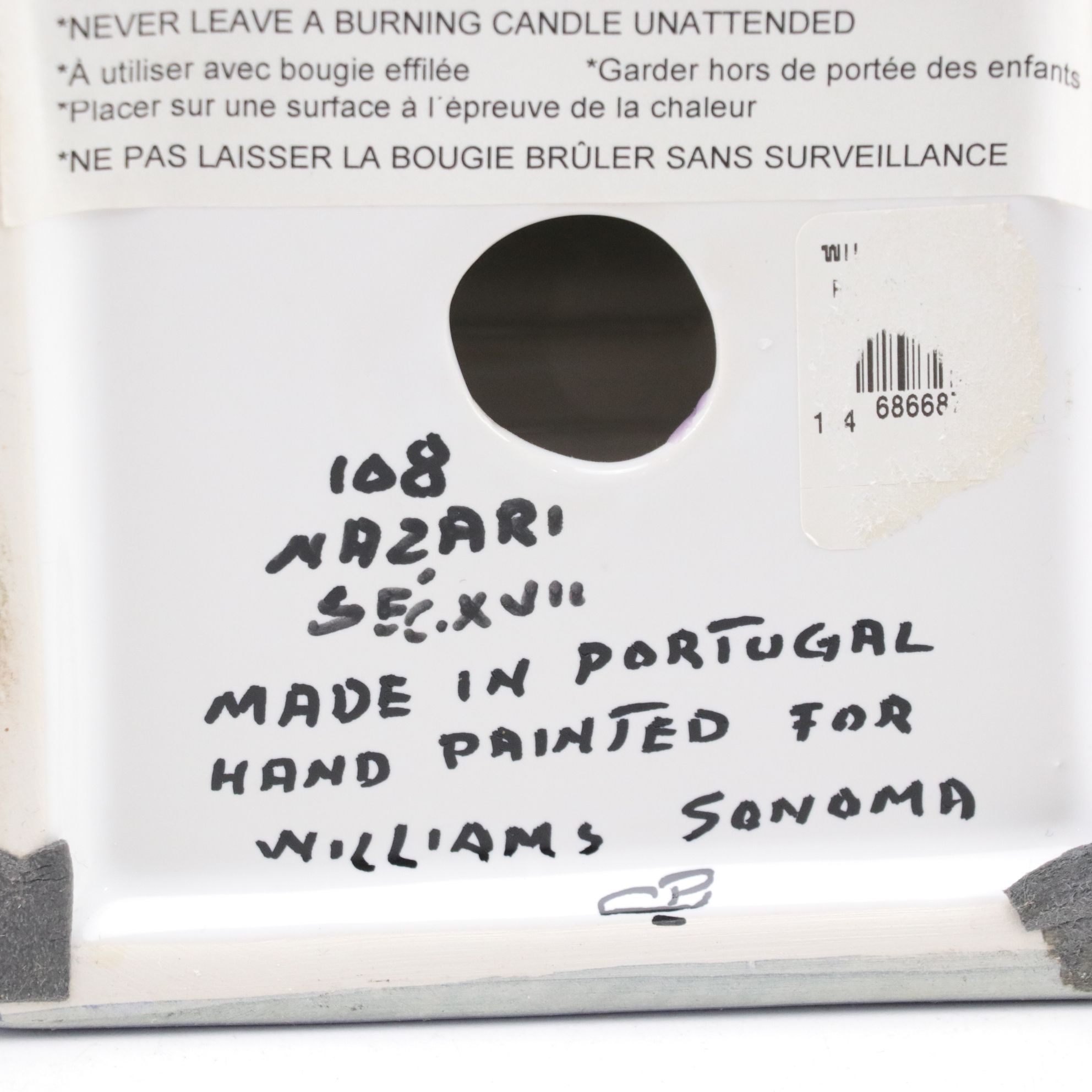 Hand-Painted Portuguese Candlesticks with Italian Plates