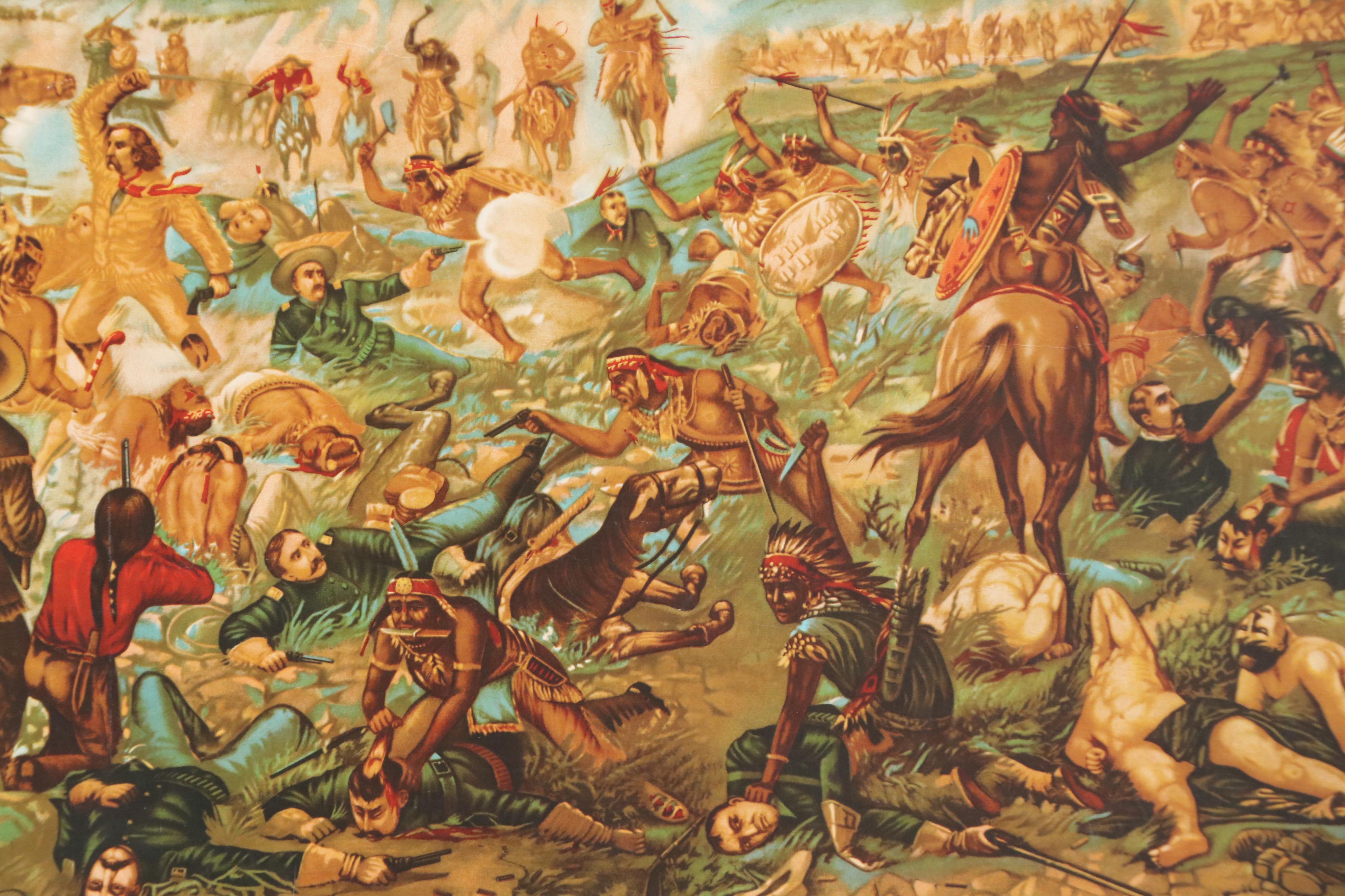 Budweiser Anheuser-Busch Advertisement "Custer's Last Fight"