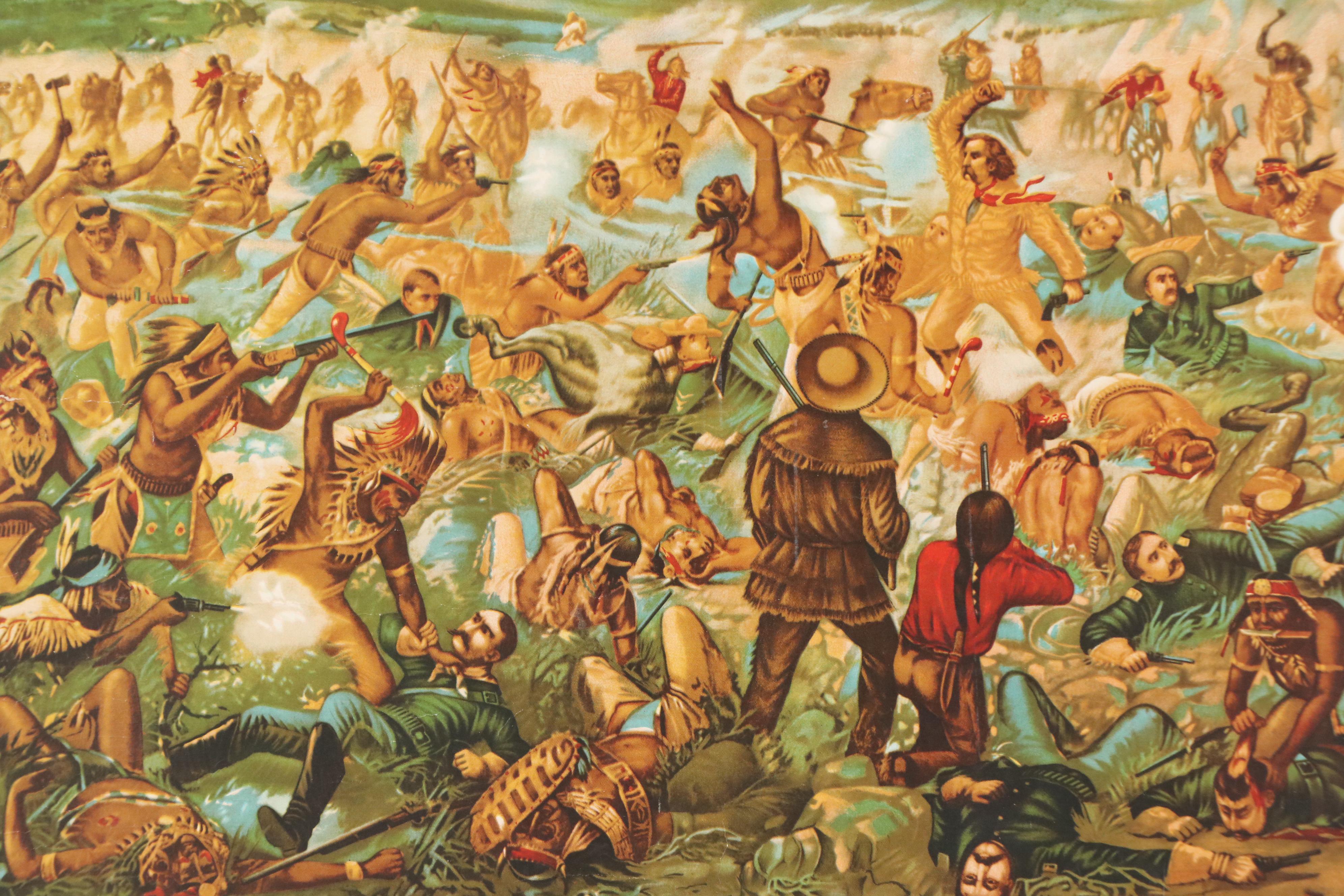 Budweiser Anheuser-Busch Advertisement "Custer's Last Fight"