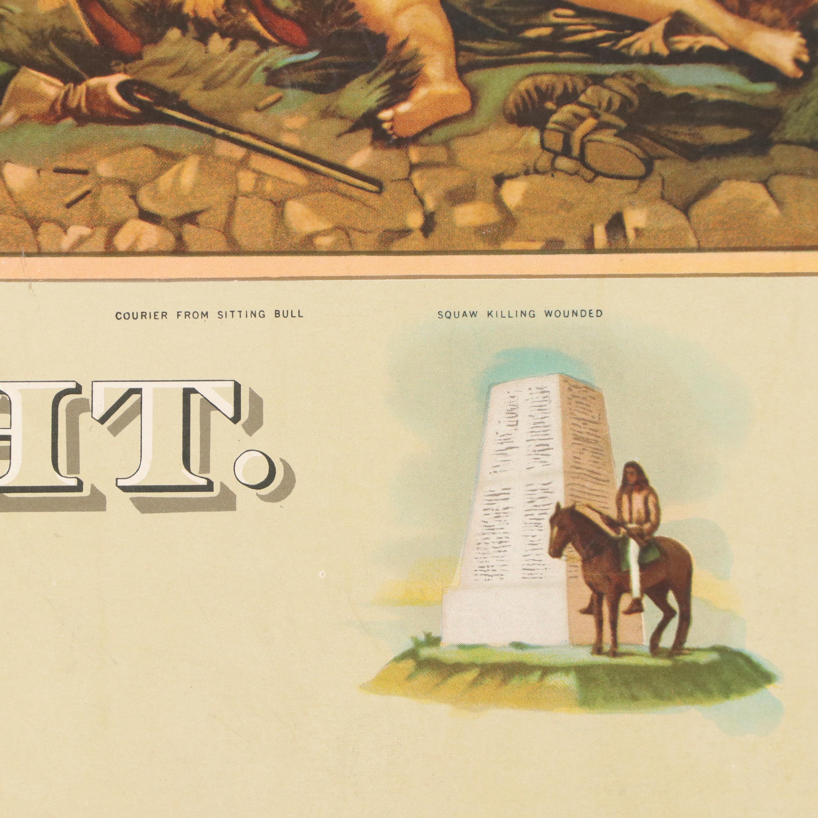 Budweiser Anheuser-Busch Advertisement "Custer's Last Fight"