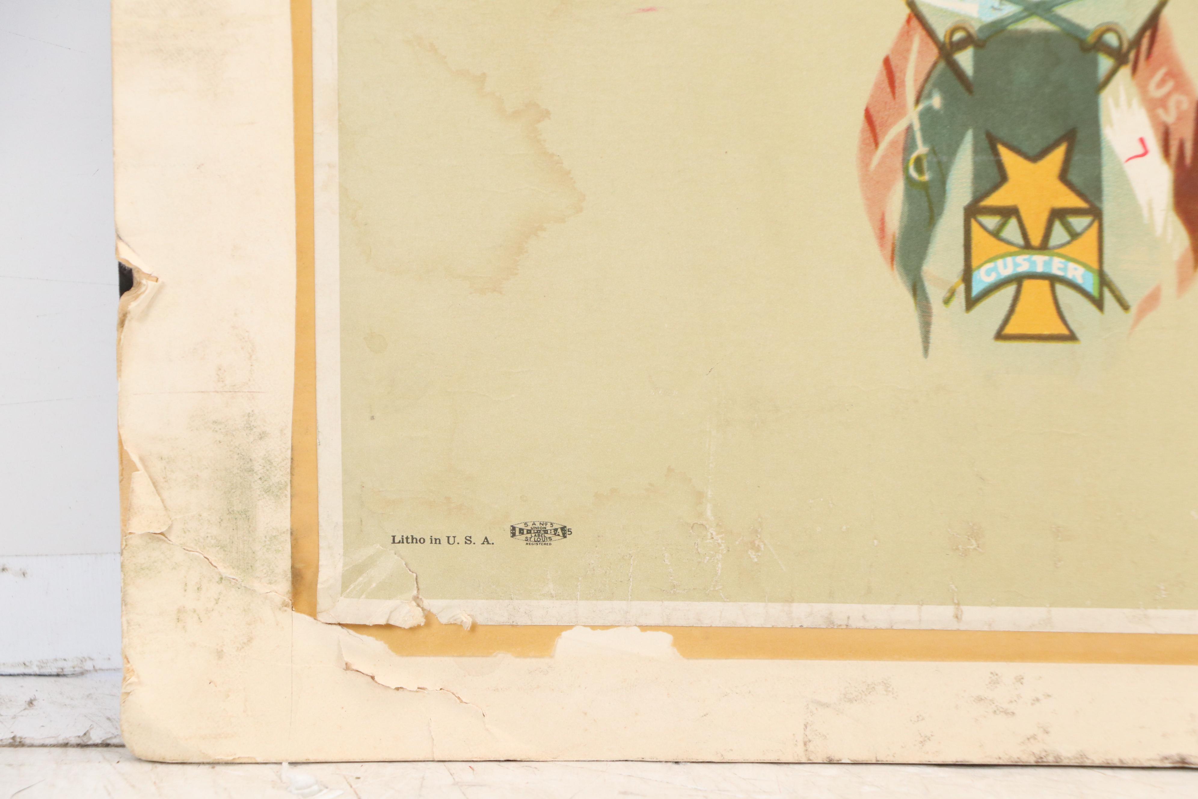 Budweiser Anheuser-Busch Advertisement "Custer's Last Fight"