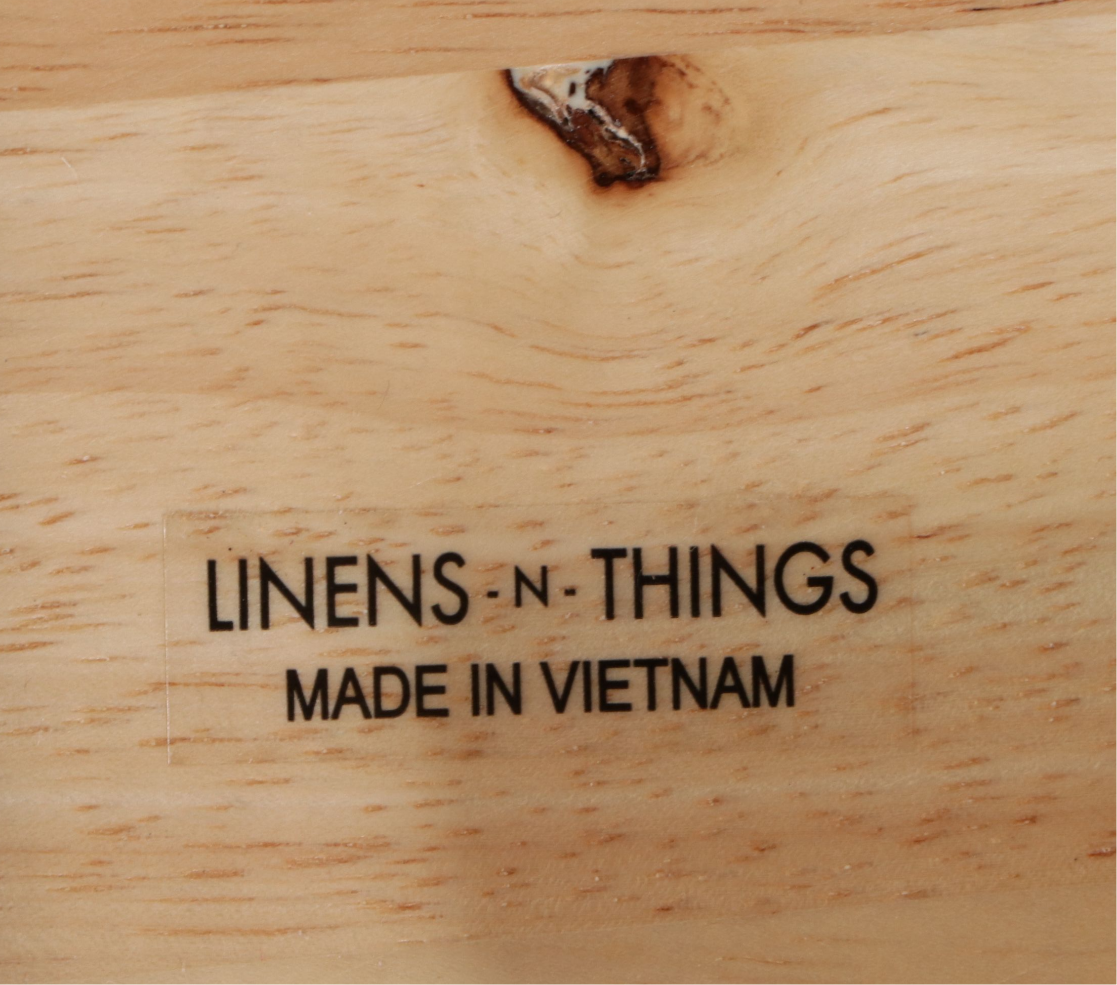 Linens-n-Things Blonde Wood Tray Table Set