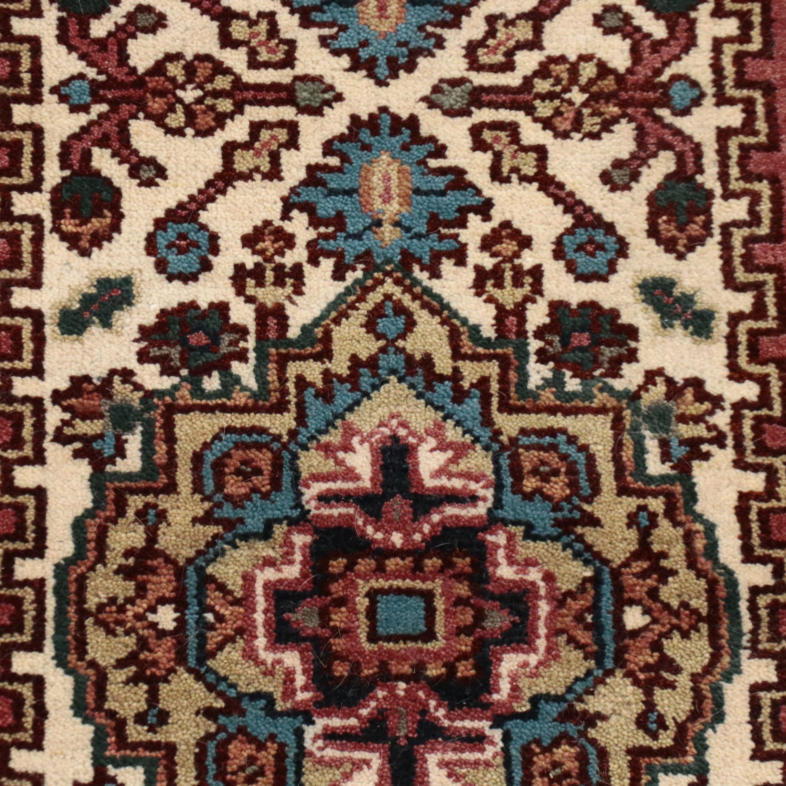 2'6 x 8'3 Hand-Knotted Sino-Persian Serapi Carpet Runner