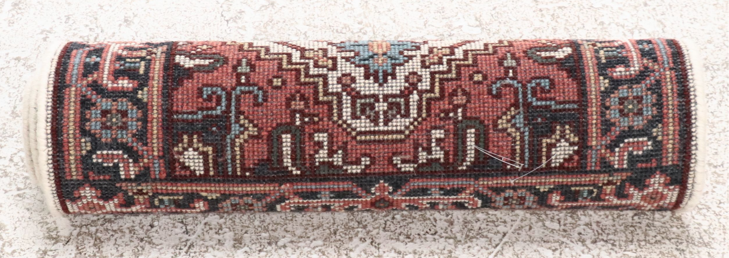 2'6 x 8'3 Hand-Knotted Sino-Persian Serapi Carpet Runner