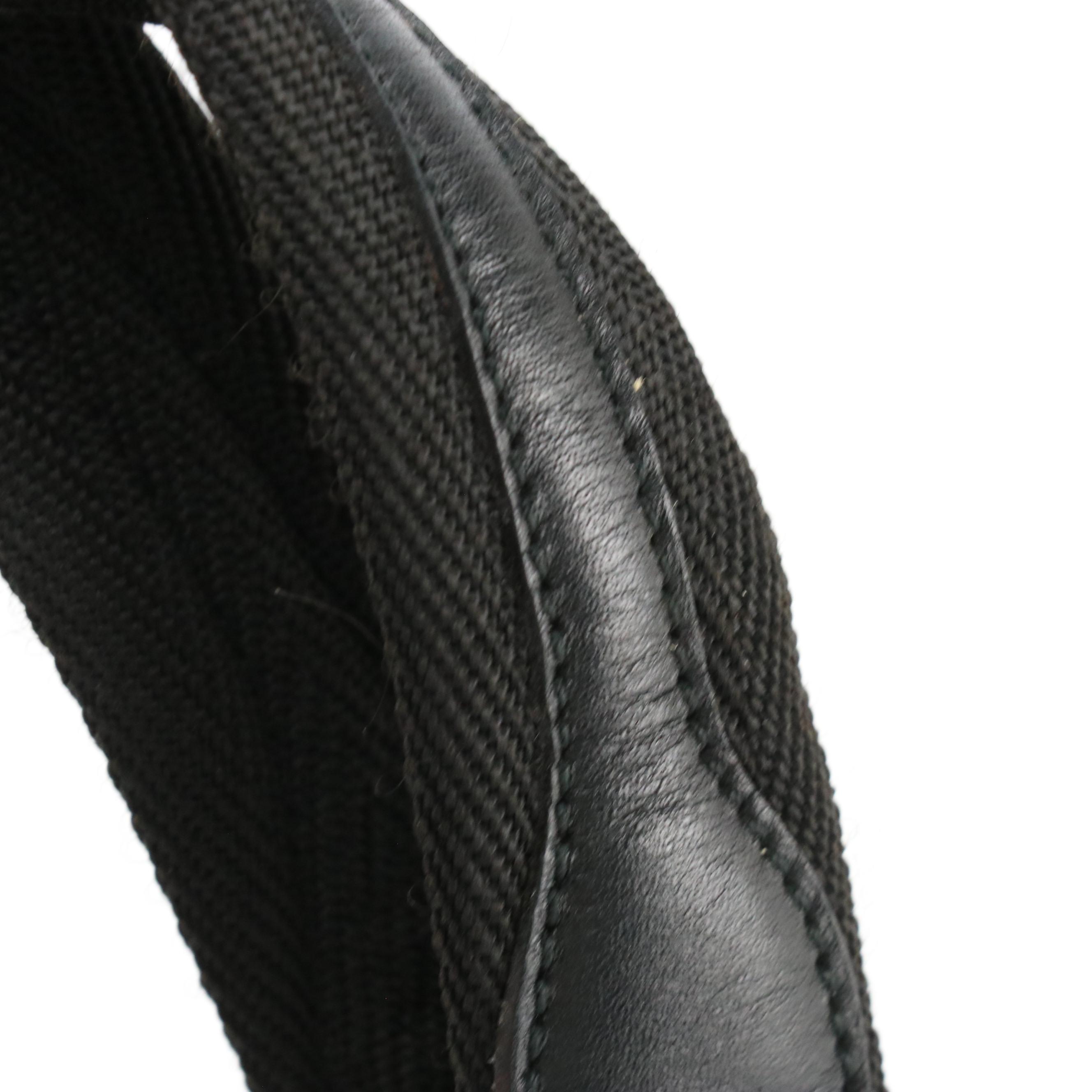 Prada Top Handle Tote in Smooth Black Calfskin Leather