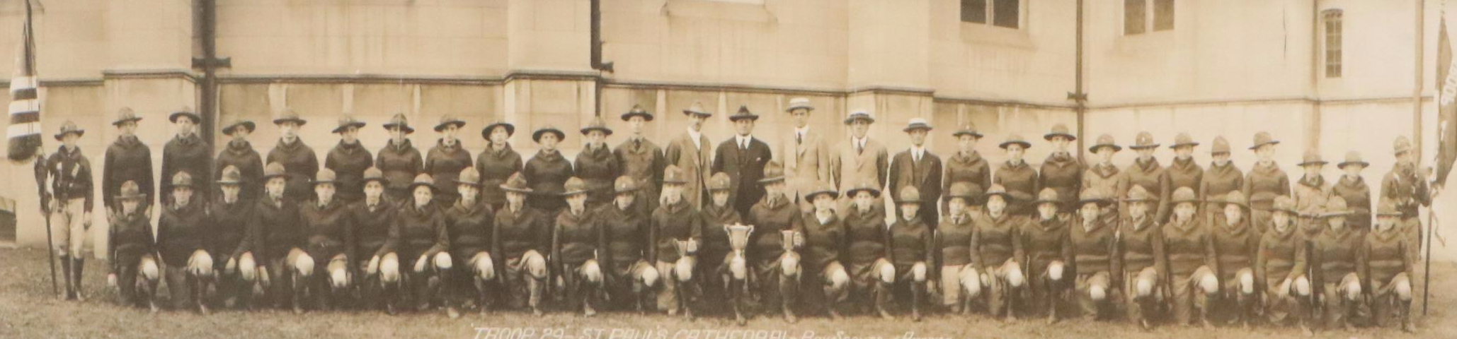 Manning Bros. Photograph of Boy Scouts of America Troop 29, 1920