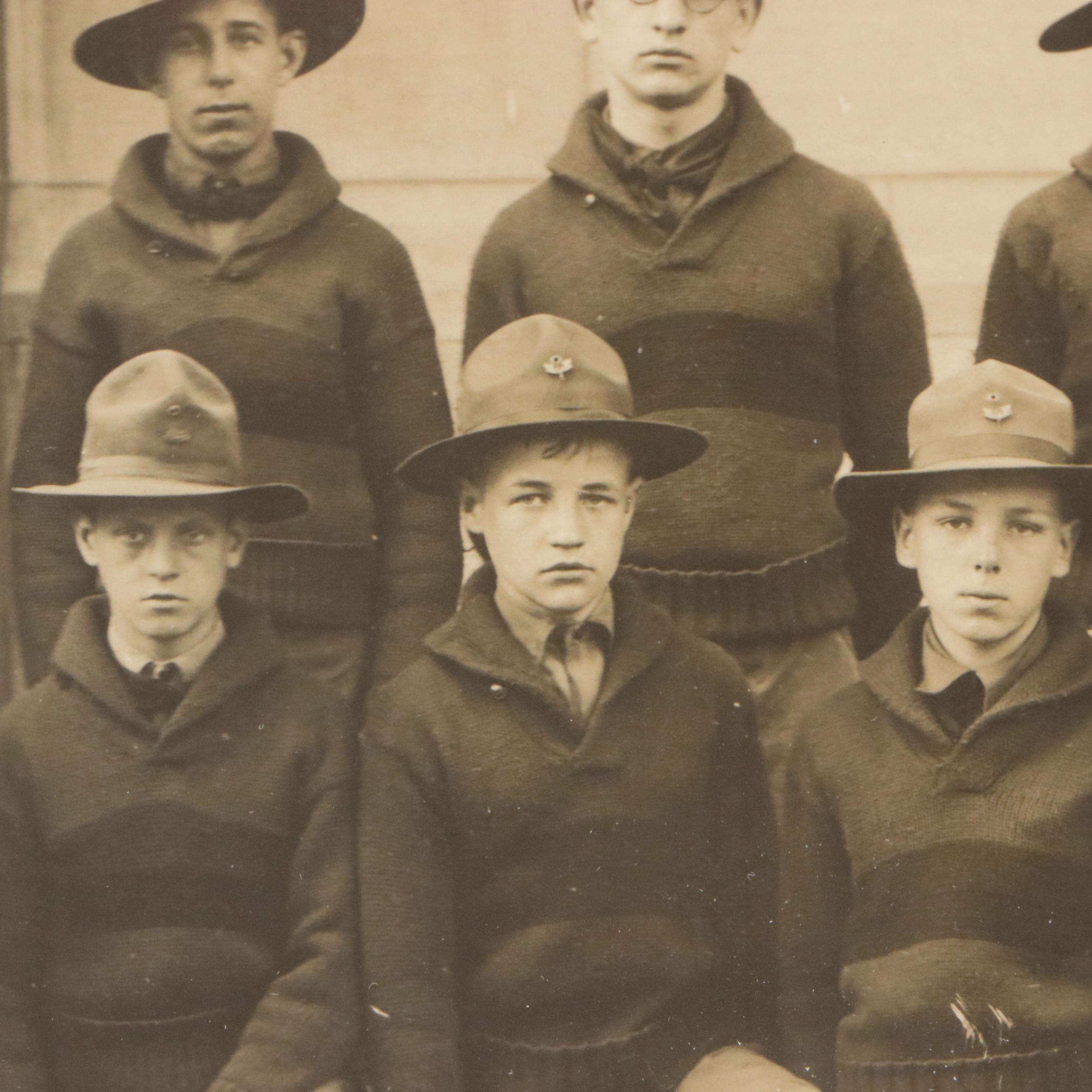 Manning Bros. Photograph of Boy Scouts of America Troop 29, 1920