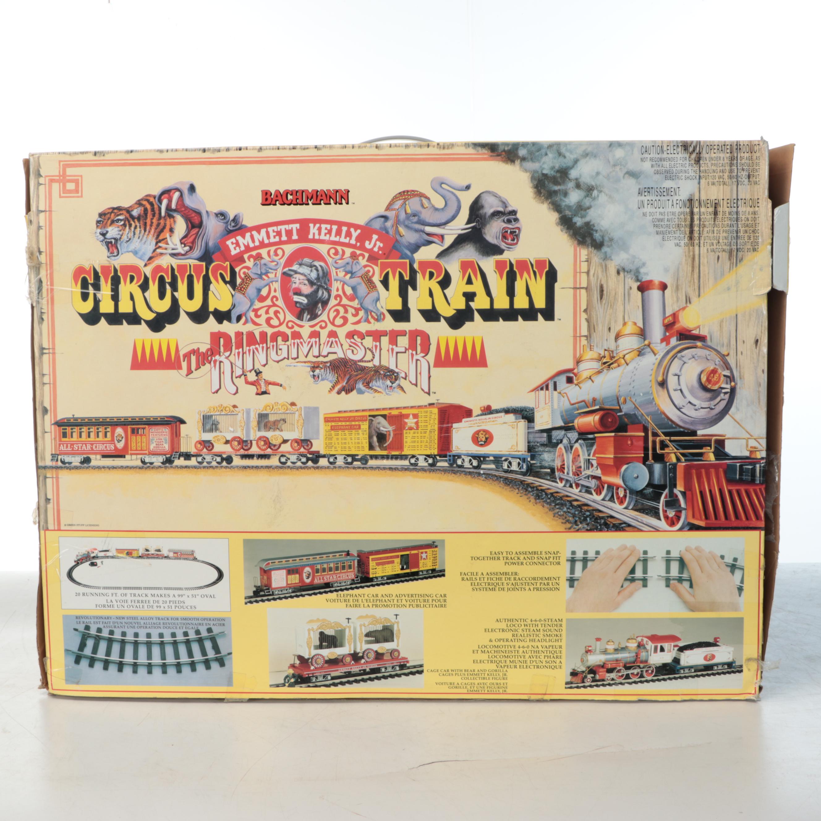 Bachmann Emmett Kelly Jr. Circus Ringmaster Train Set
