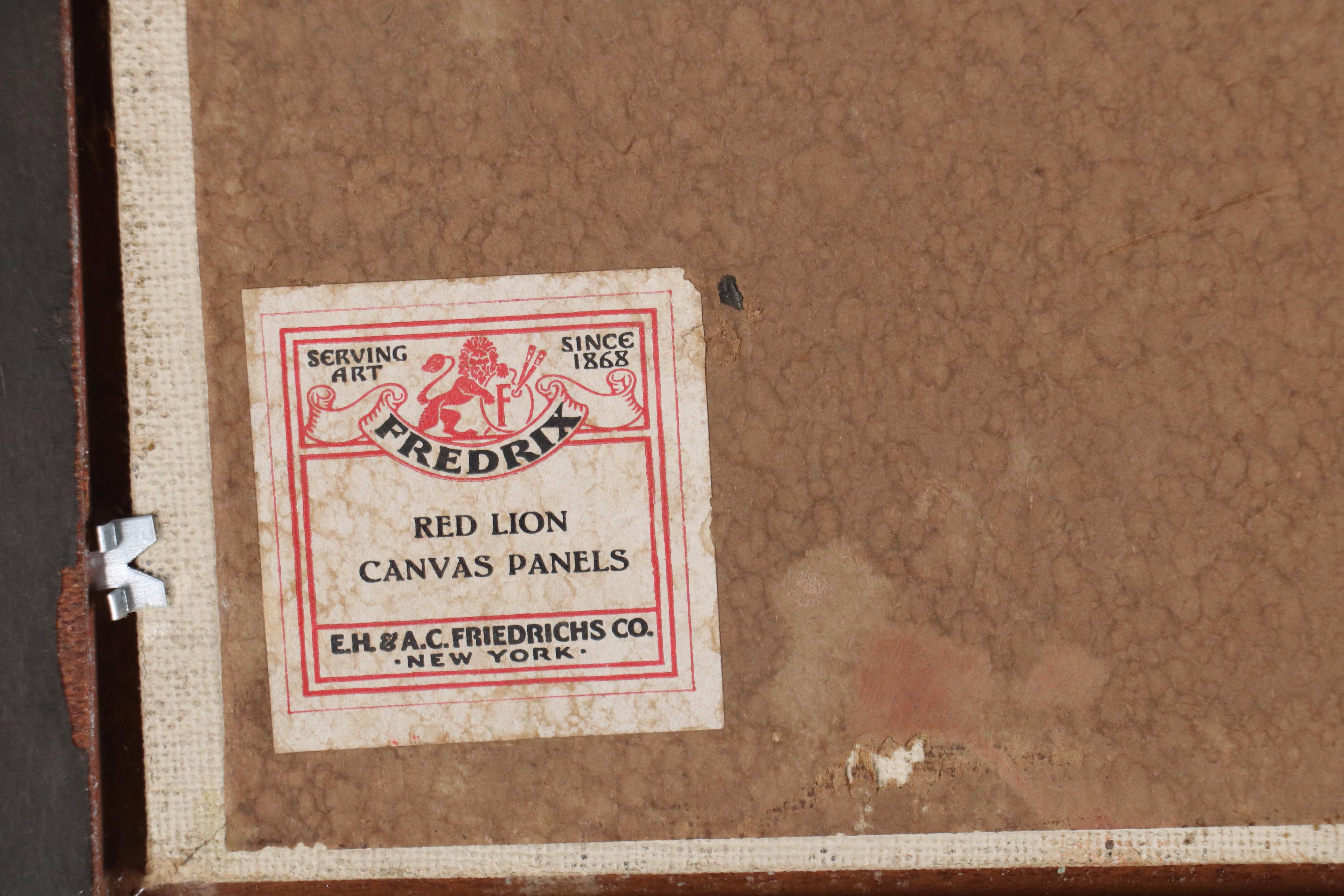 Nunzio Vayana Oil Painting of Landscape with Cottage