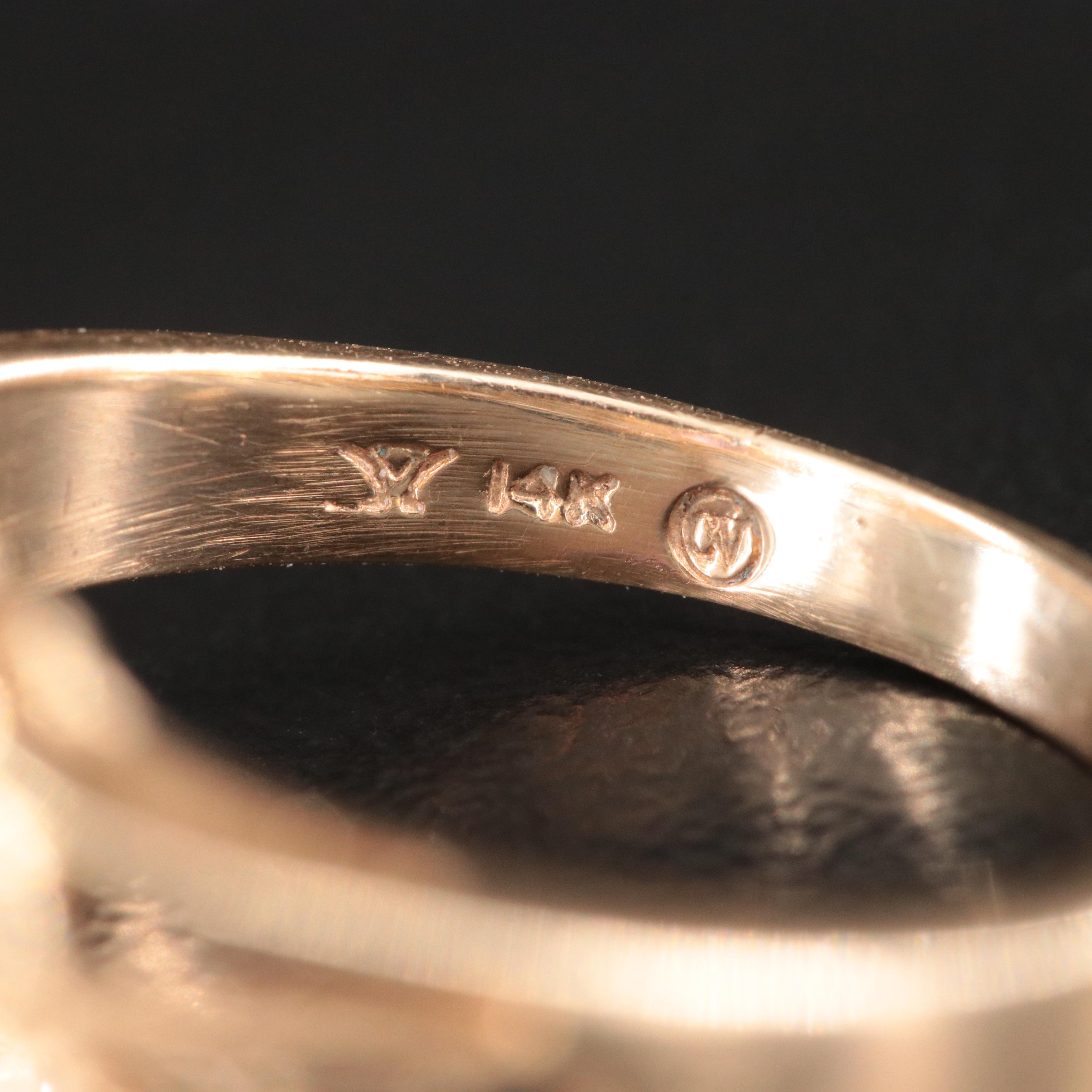 14K Pink Sapphire and Diamond Ring