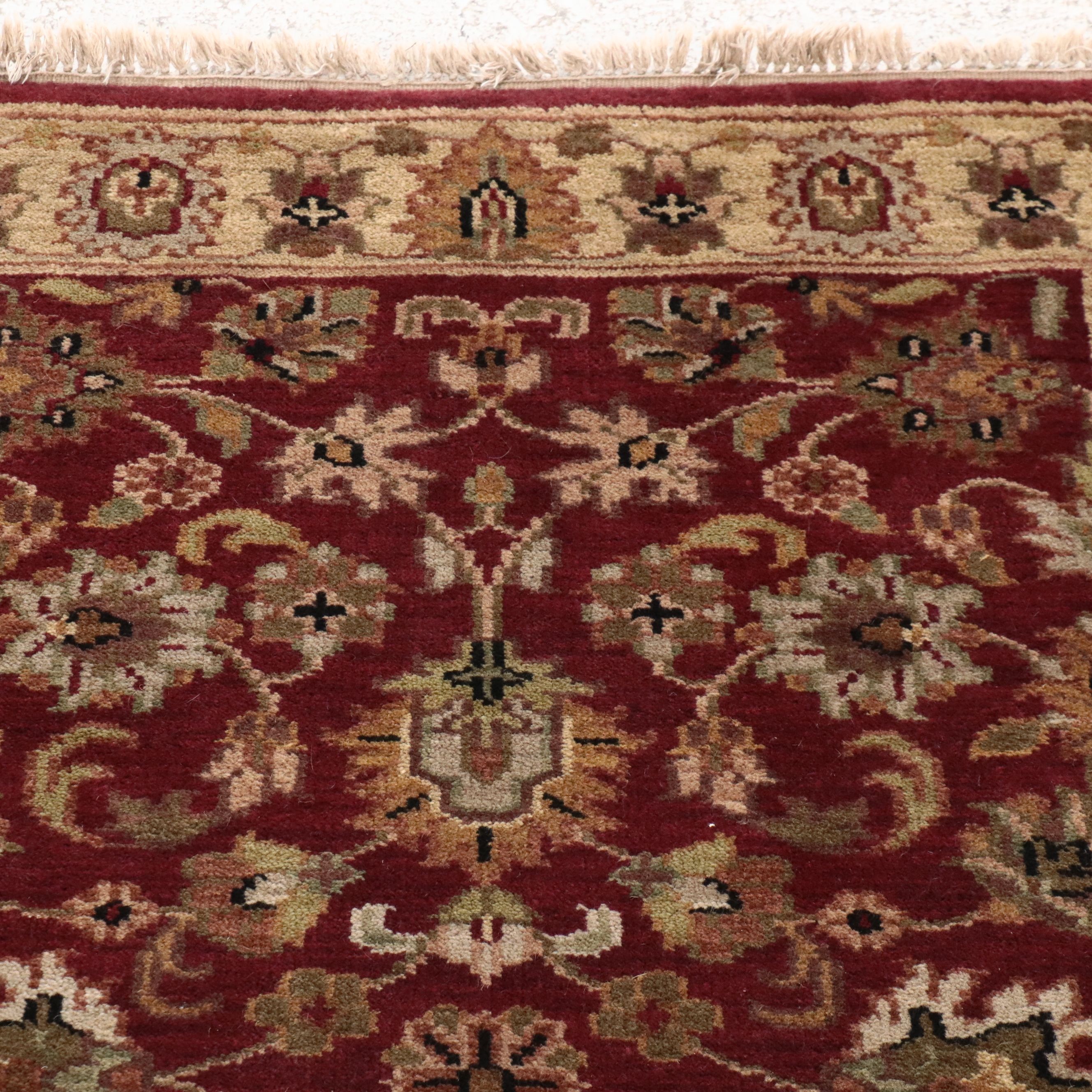 3'11 x 6'5 Hand-Knotted Indian Agra Area Rug