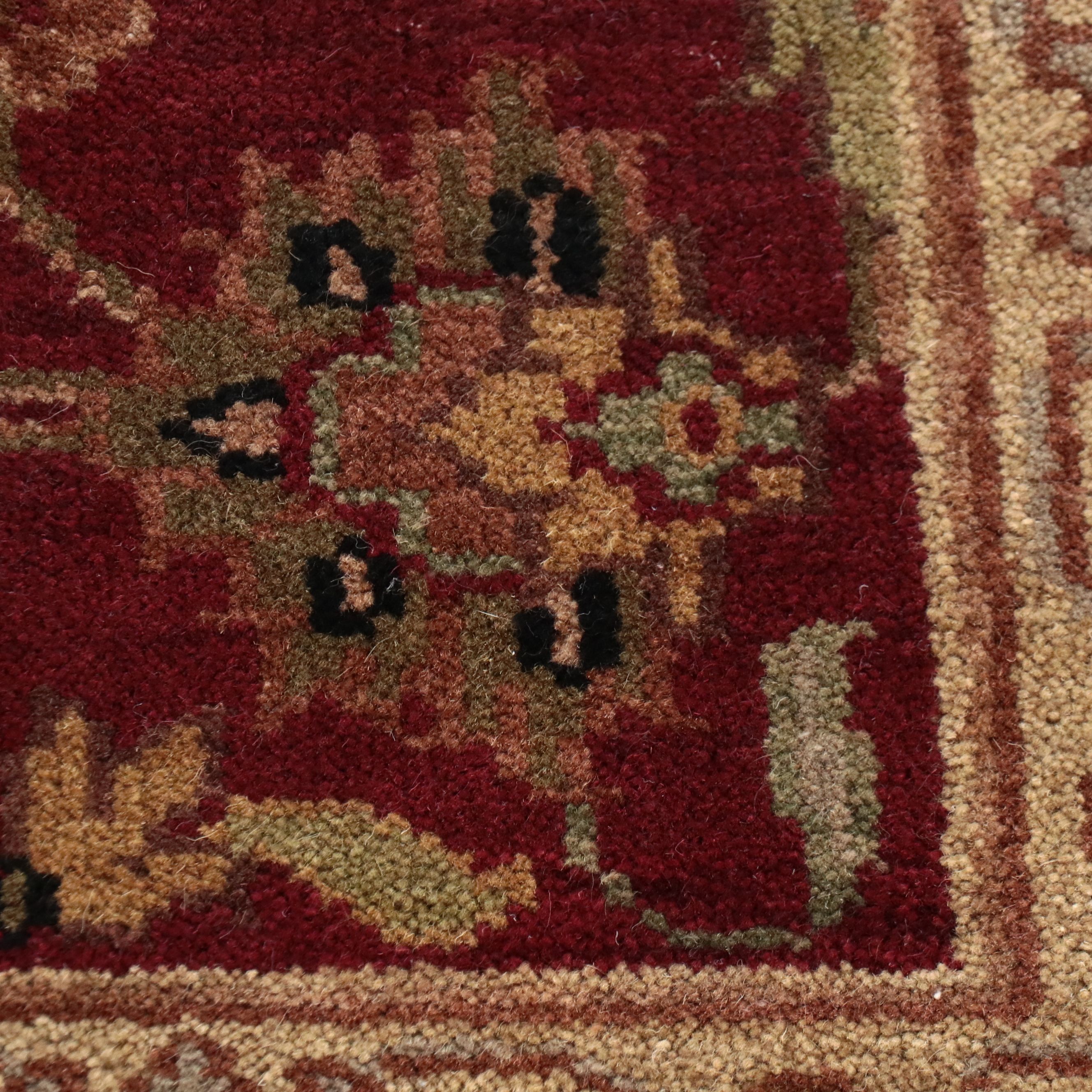 3'11 x 6'5 Hand-Knotted Indian Agra Area Rug