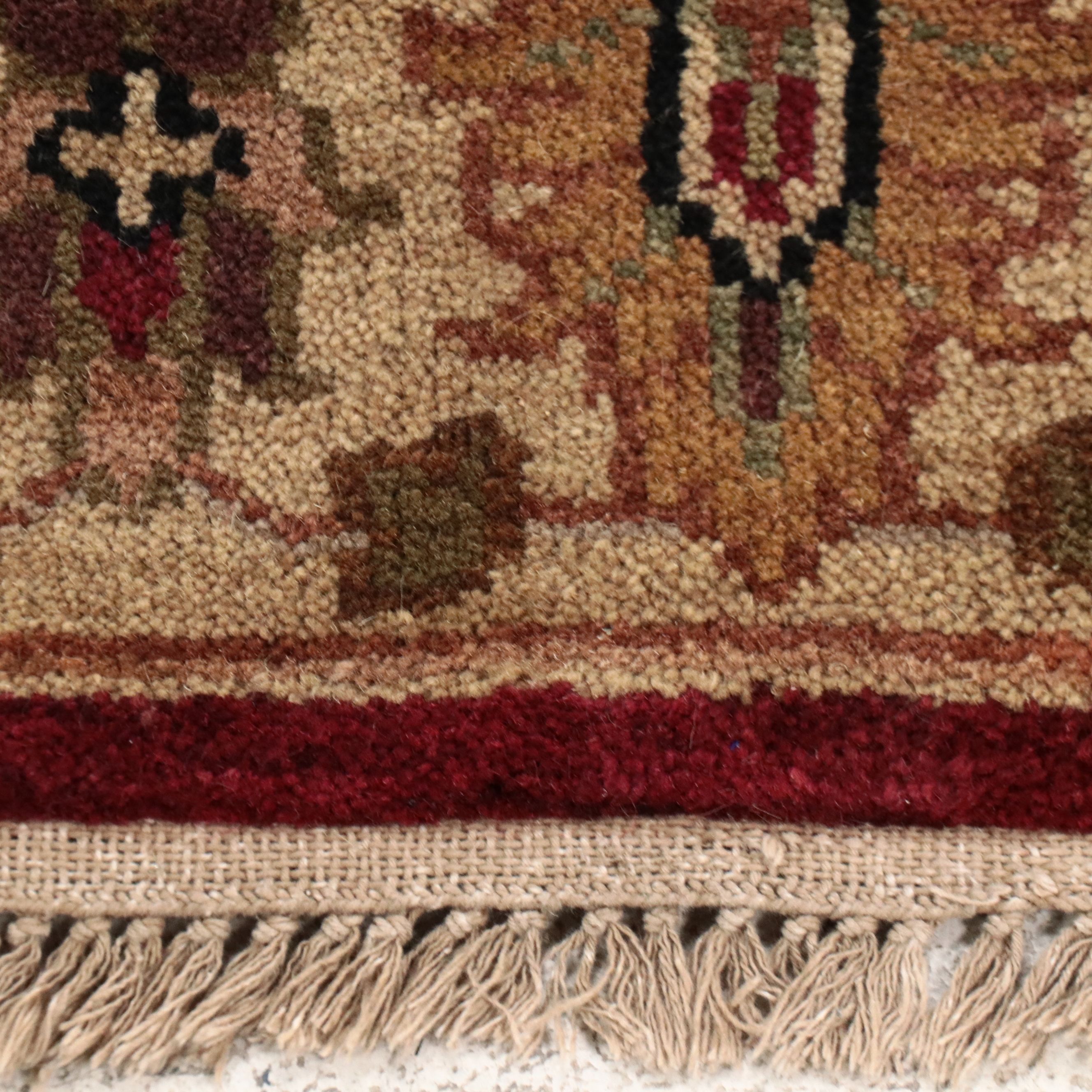 3'11 x 6'5 Hand-Knotted Indian Agra Area Rug