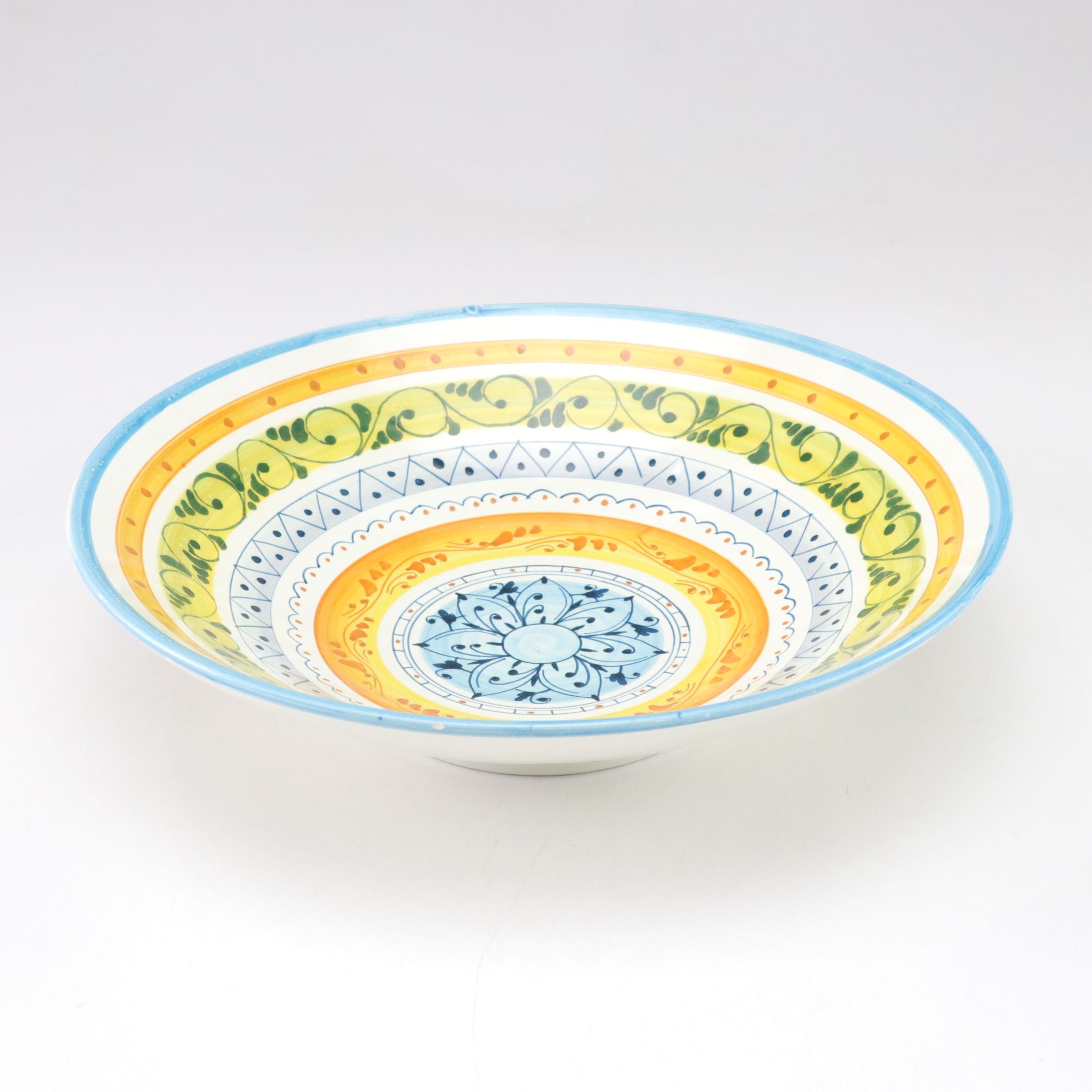 Hand-Painted Majolica Berry & Fruit Bowls