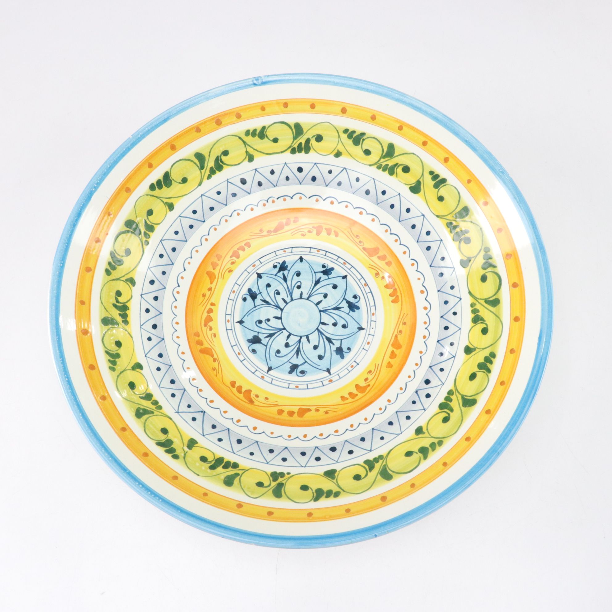 Hand-Painted Majolica Berry & Fruit Bowls