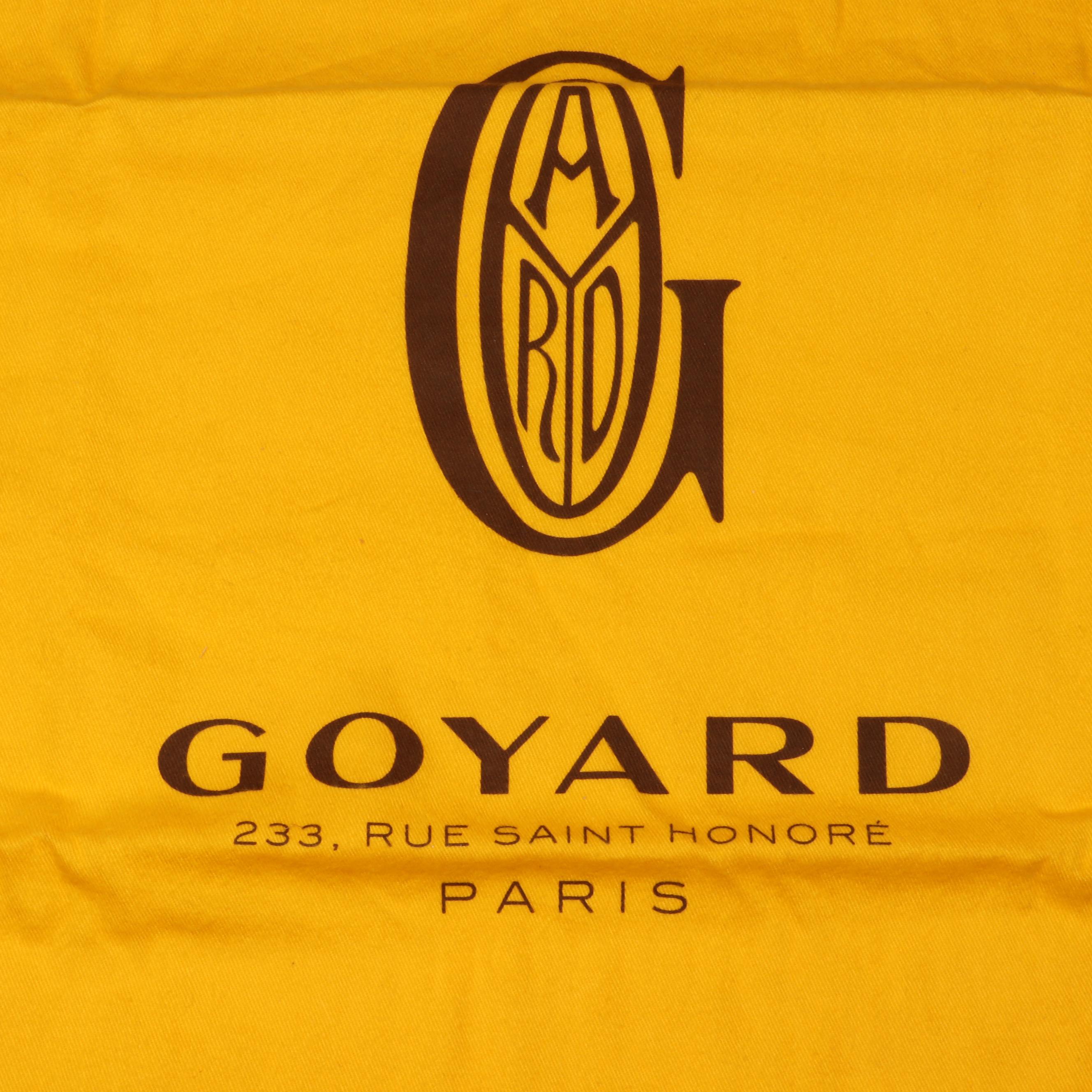 Goyard Saint Louis GM Tote and Pouch in Blue Goyardine Canvas with Calfskin Trim