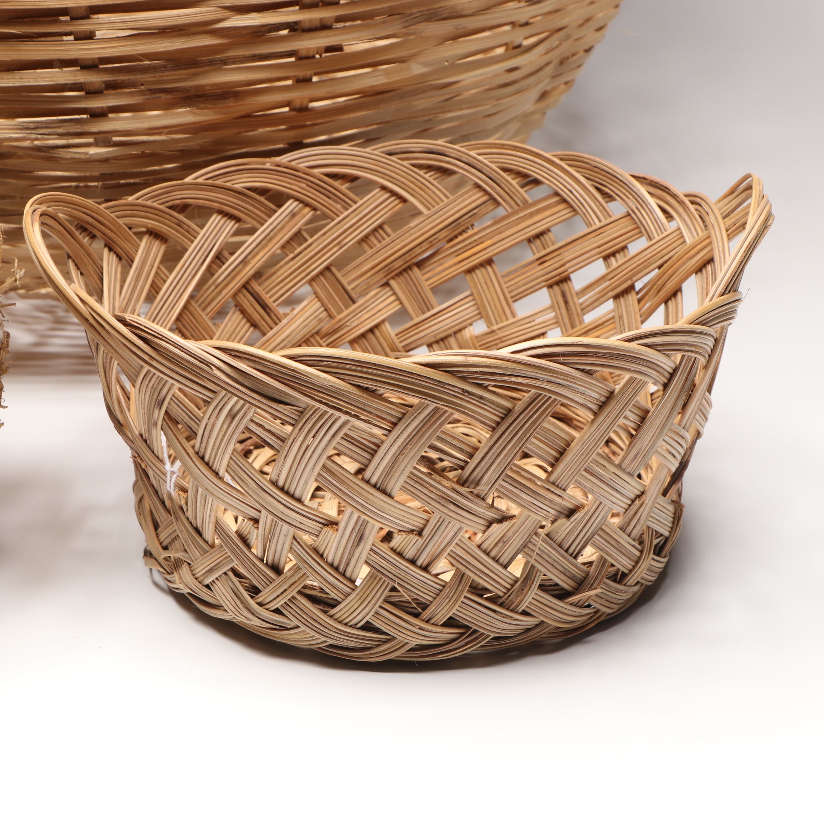 Haitian Woven Bamboo and Vetiver Baskets