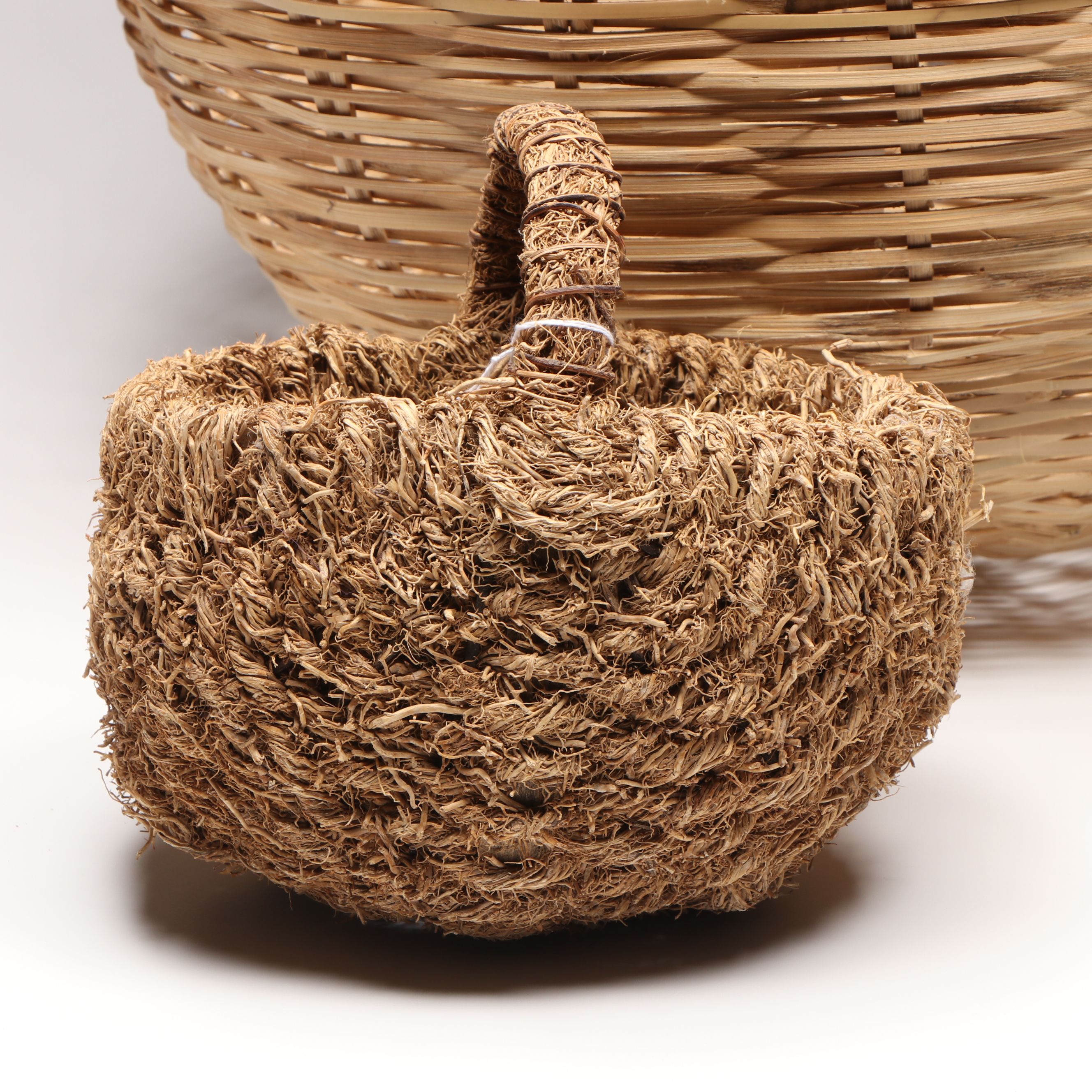 Haitian Woven Bamboo and Vetiver Baskets